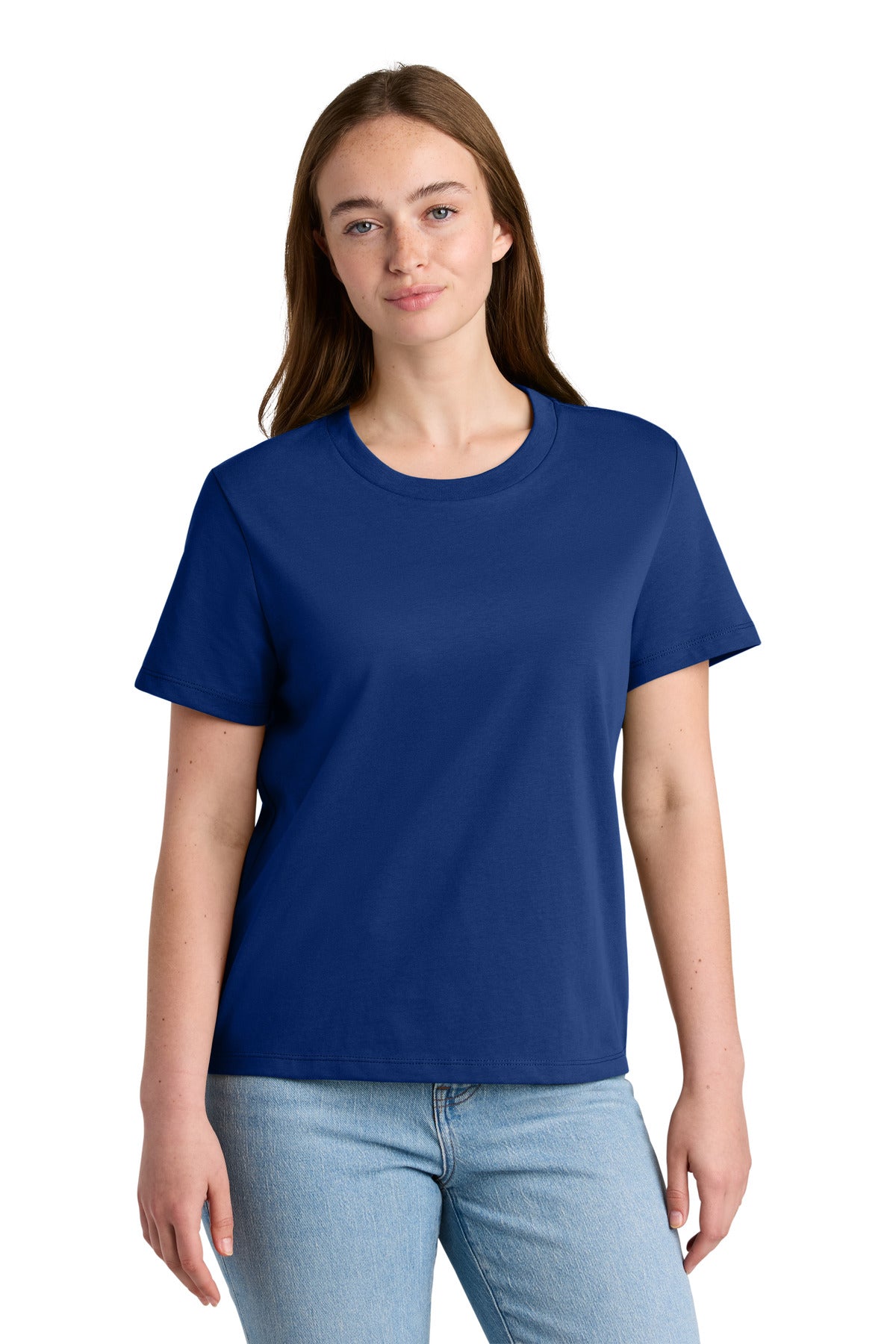 Custom Worker Blue Women's Stella Muser Tee SXW002, personalized by SanCanDo Swag in Argyle, TX