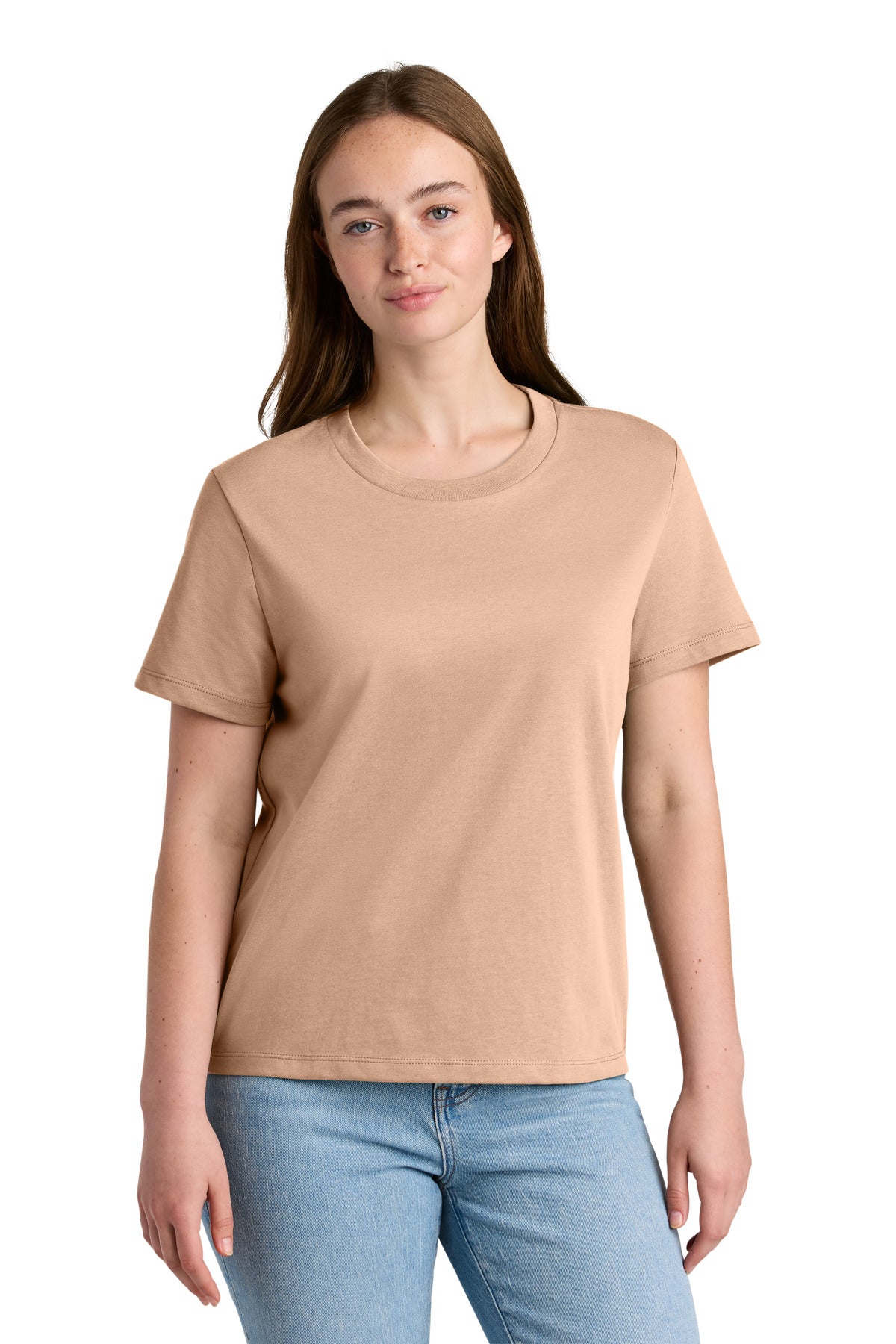Custom Fresh Peach Women's Stella Muser Tee SXW002, personalized by SanCanDo Swag in Argyle, TX