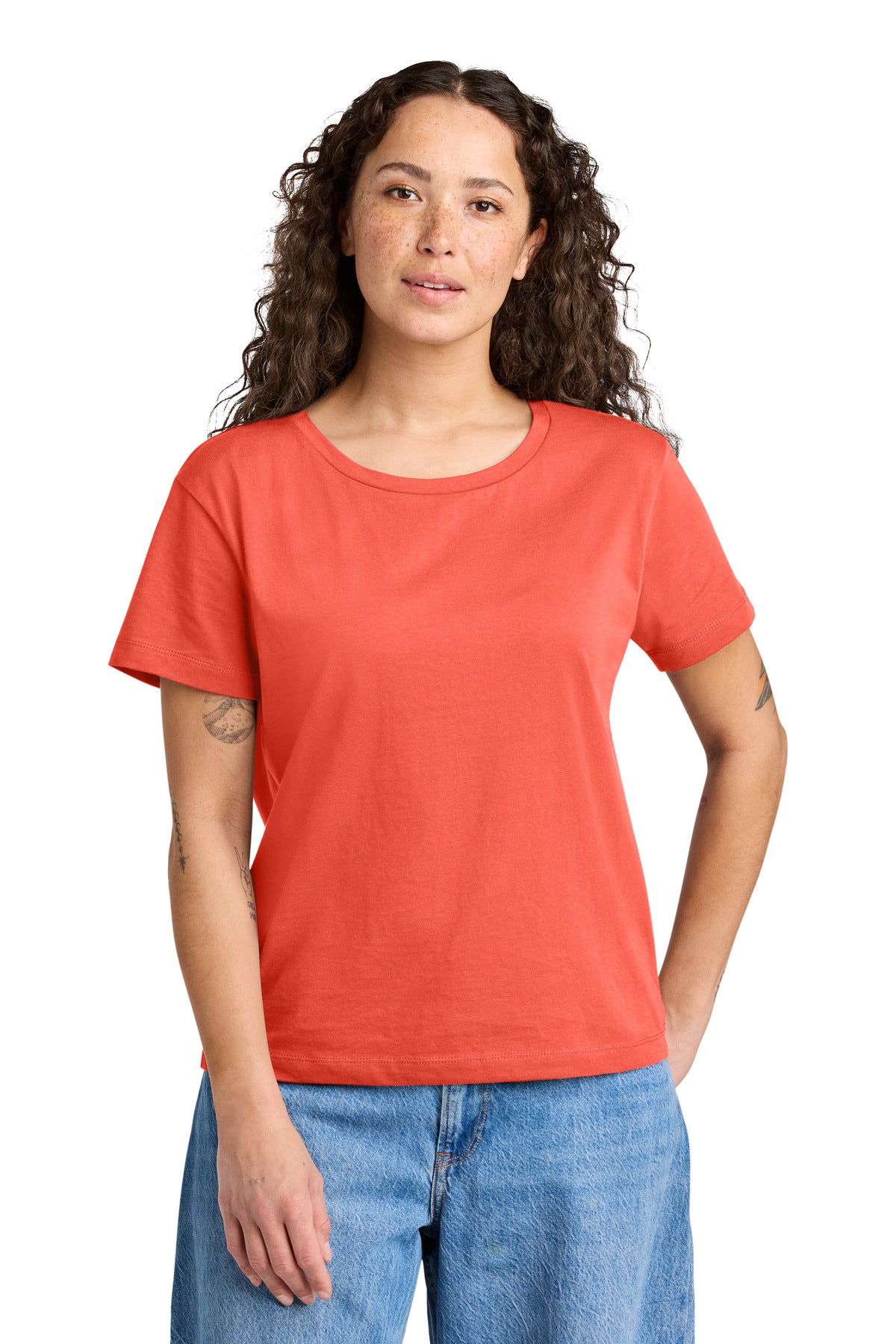 Custom Fiesta Women's Stella Serena Scoop Neck Tee SXW008, personalized by SanCanDo Swag in Argyle, TX