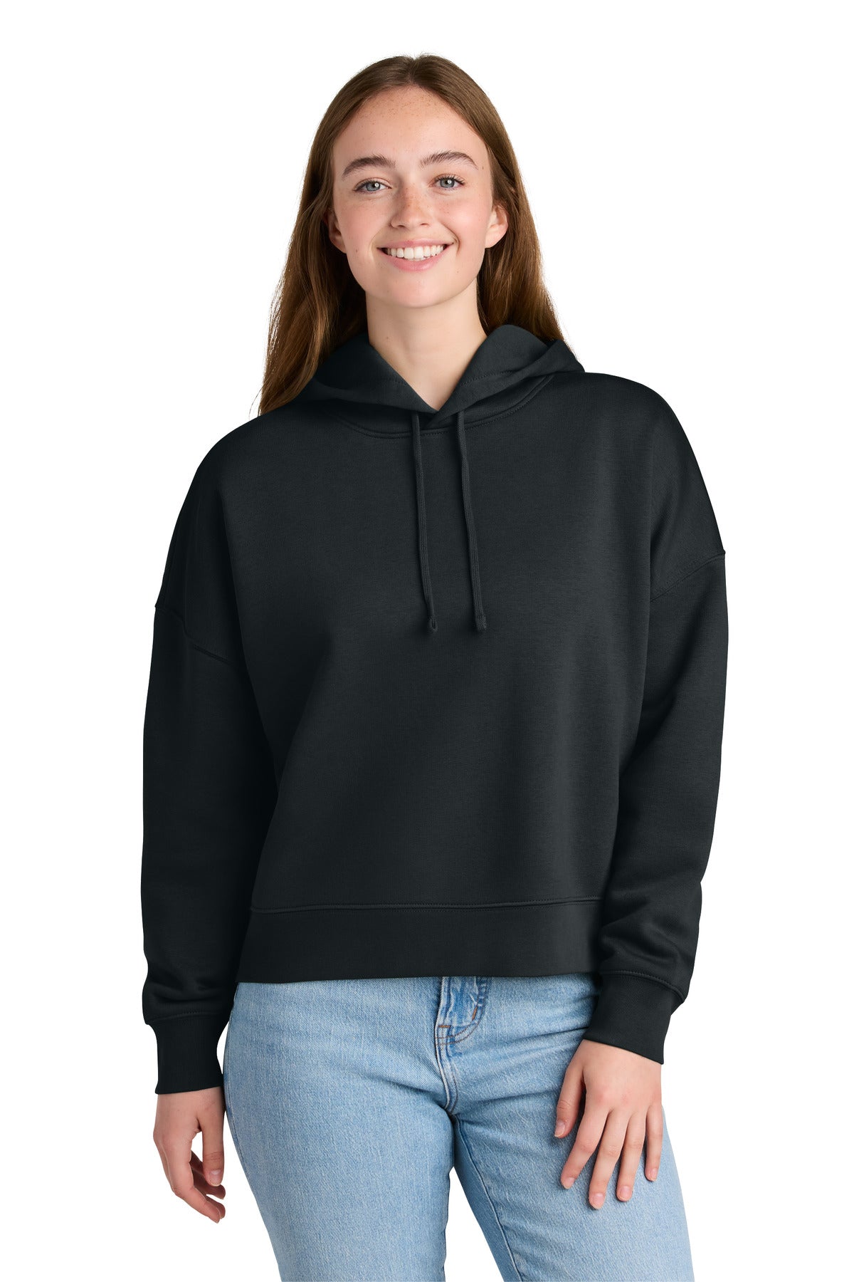 Custom Black Women's Stella Nora Hoodie SXW035, personalized by SanCanDo Swag in Argyle, TX