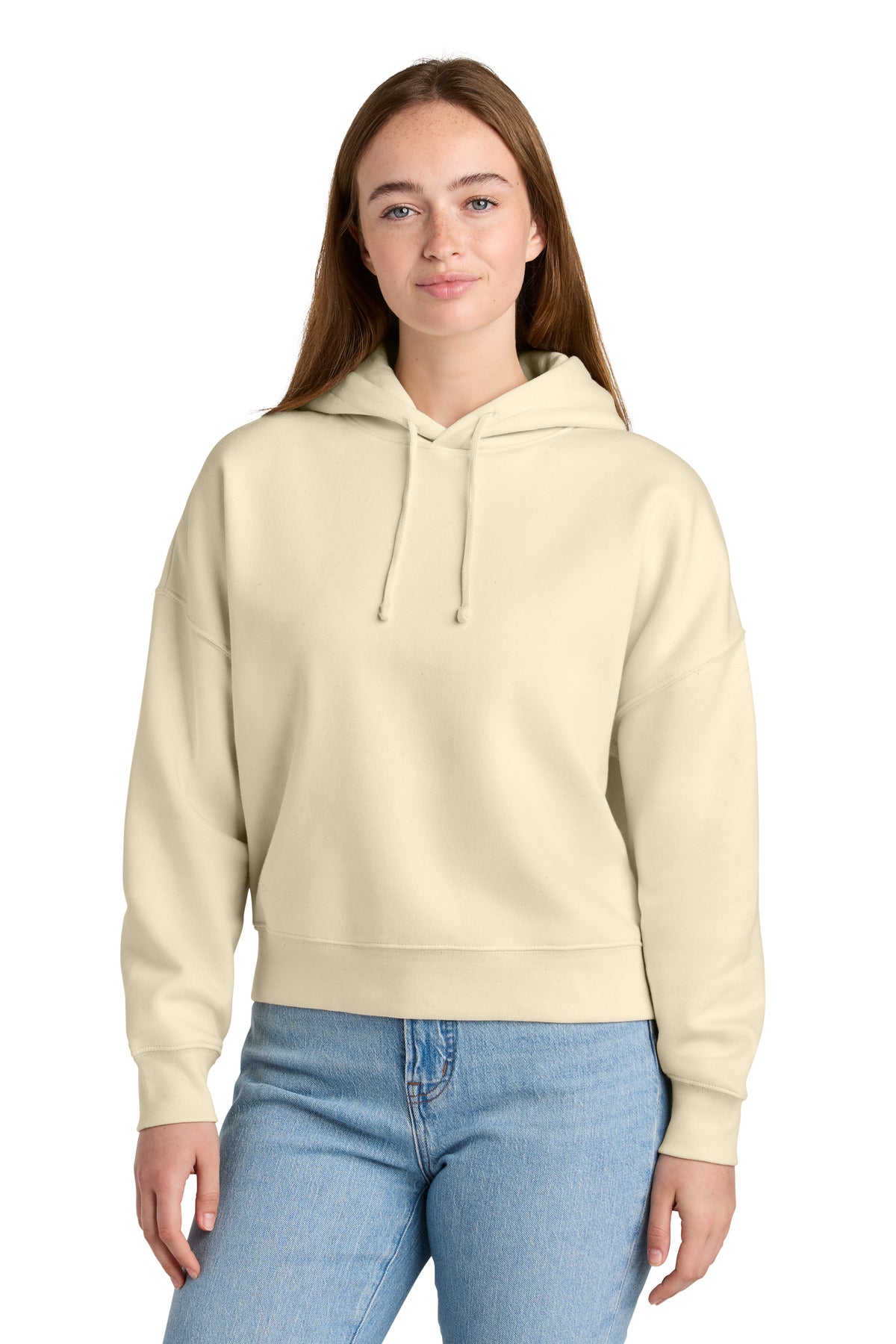 Custom Natural Raw Women's Stella Nora Hoodie SXW035, personalized by SanCanDo Swag in Argyle, TX