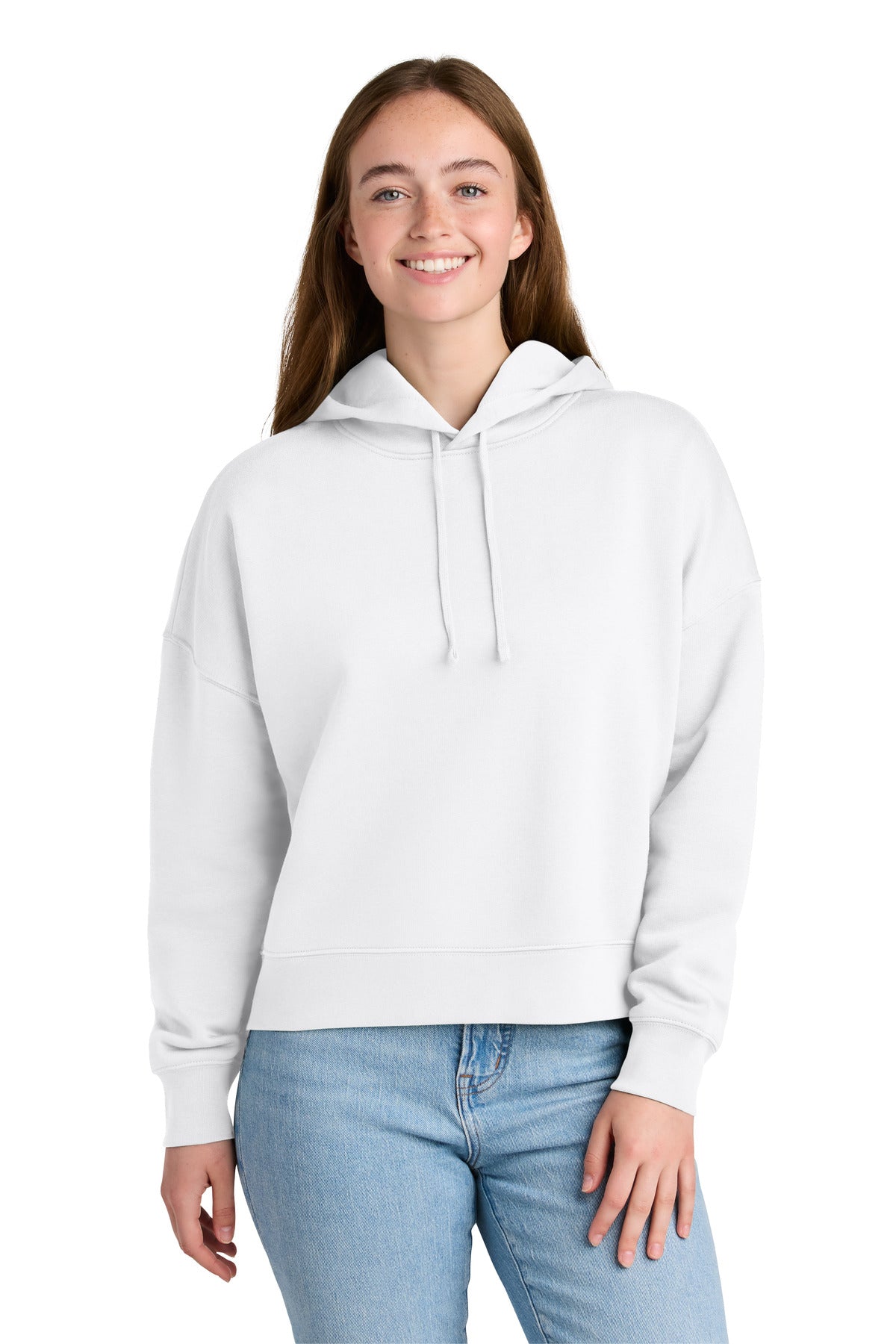 Custom White Women's Stella Nora Hoodie SXW035, personalized by SanCanDo Swag in Argyle, TX