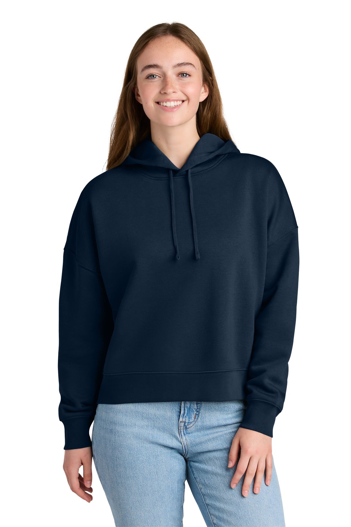 Custom French Navy Women's Stella Nora Hoodie SXW035, personalized by SanCanDo Swag in Argyle, TX