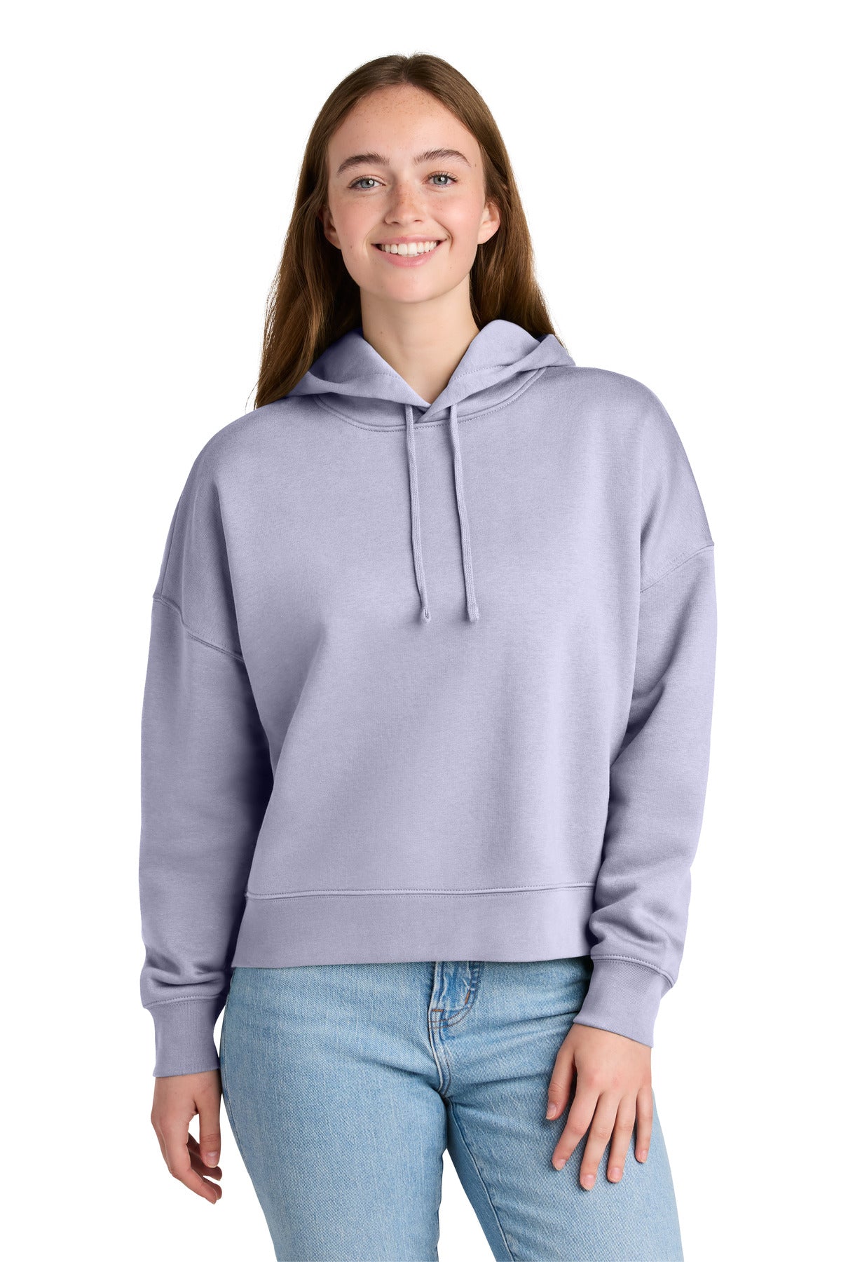 Custom Lavender Women's Stella Nora Hoodie SXW035, personalized by SanCanDo Swag in Argyle, TX