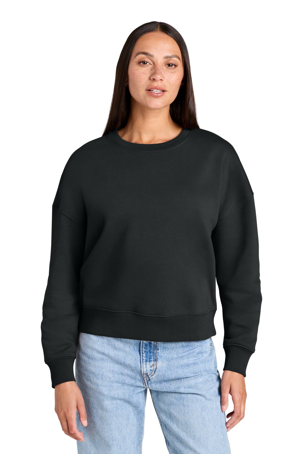 Custom Black Women's Stella Alma Crewneck SXW036, personalized by SanCanDo Swag in Argyle, TX