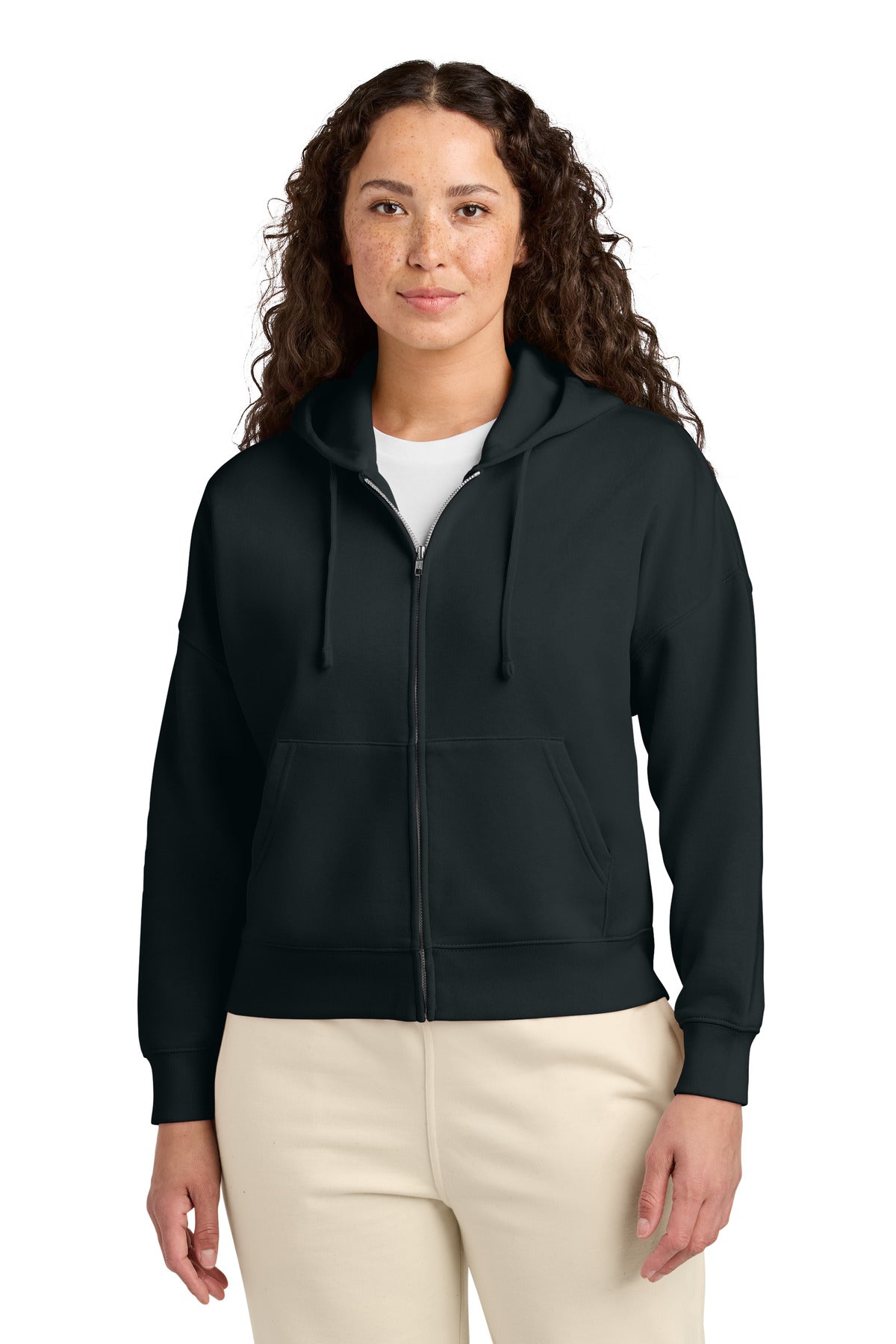 Custom Black Women's Stella Ida Full-Zip Hoodie SXW037, personalized by SanCanDo Swag in Argyle, TX
