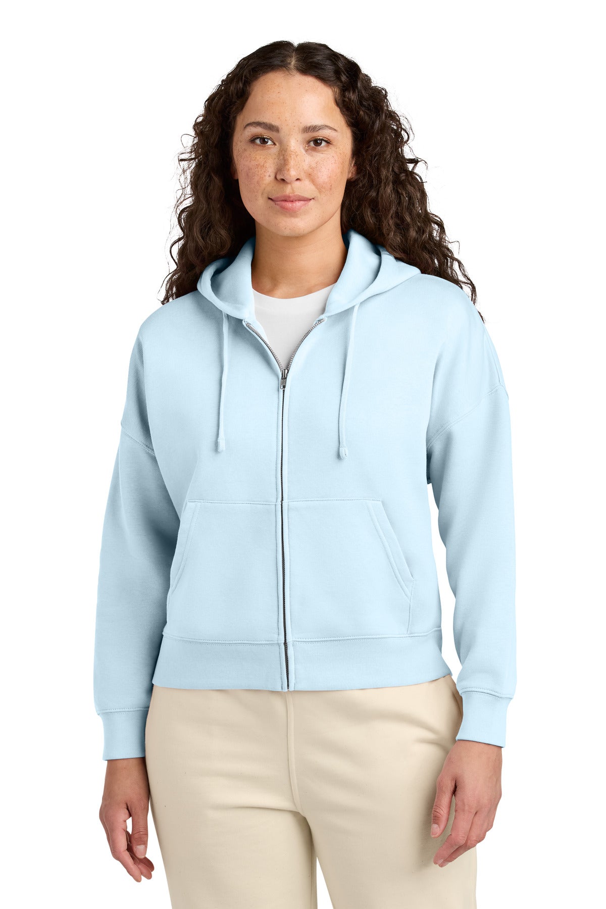 Custom Blue Ice Women's Stella Ida Full-Zip Hoodie SXW037, personalized by SanCanDo Swag in Argyle, TX