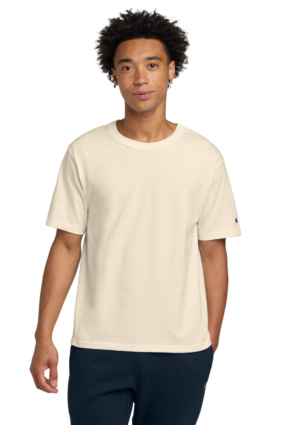 Custom Natural Heritage 7-Oz. Jersey Tee T105, personalized by SanCanDo Swag in Argyle, TX