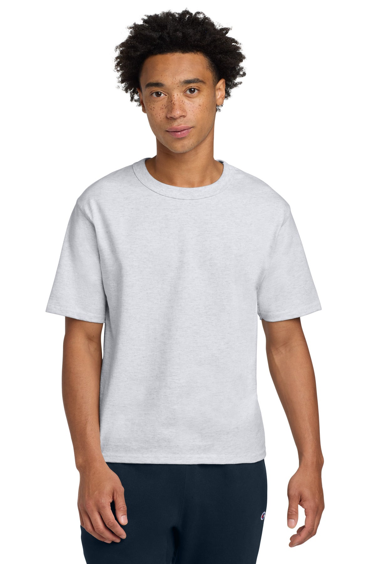 Custom Silver Grey Heritage 7-Oz. Jersey Tee T105, personalized by SanCanDo Swag in Argyle, TX