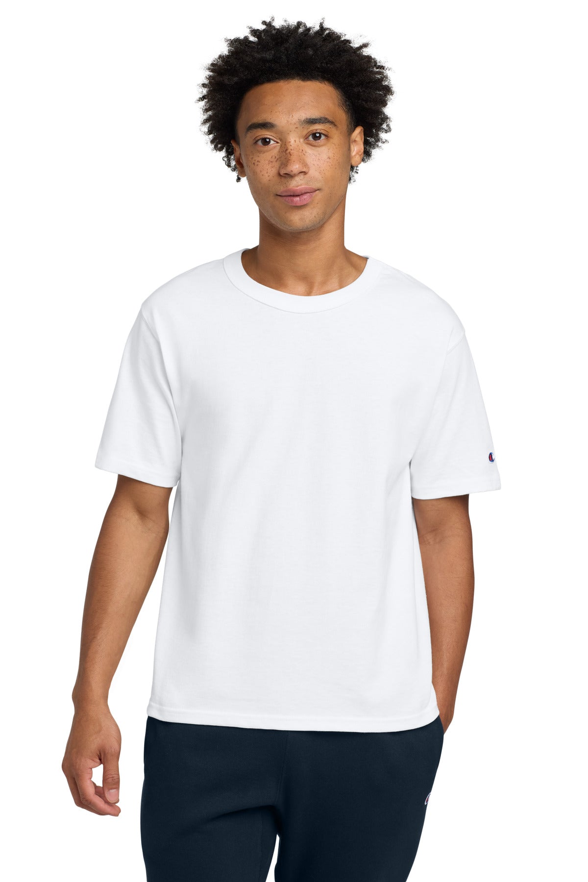 Custom White Heritage 7-Oz. Jersey Tee T105, personalized by SanCanDo Swag in Argyle, TX