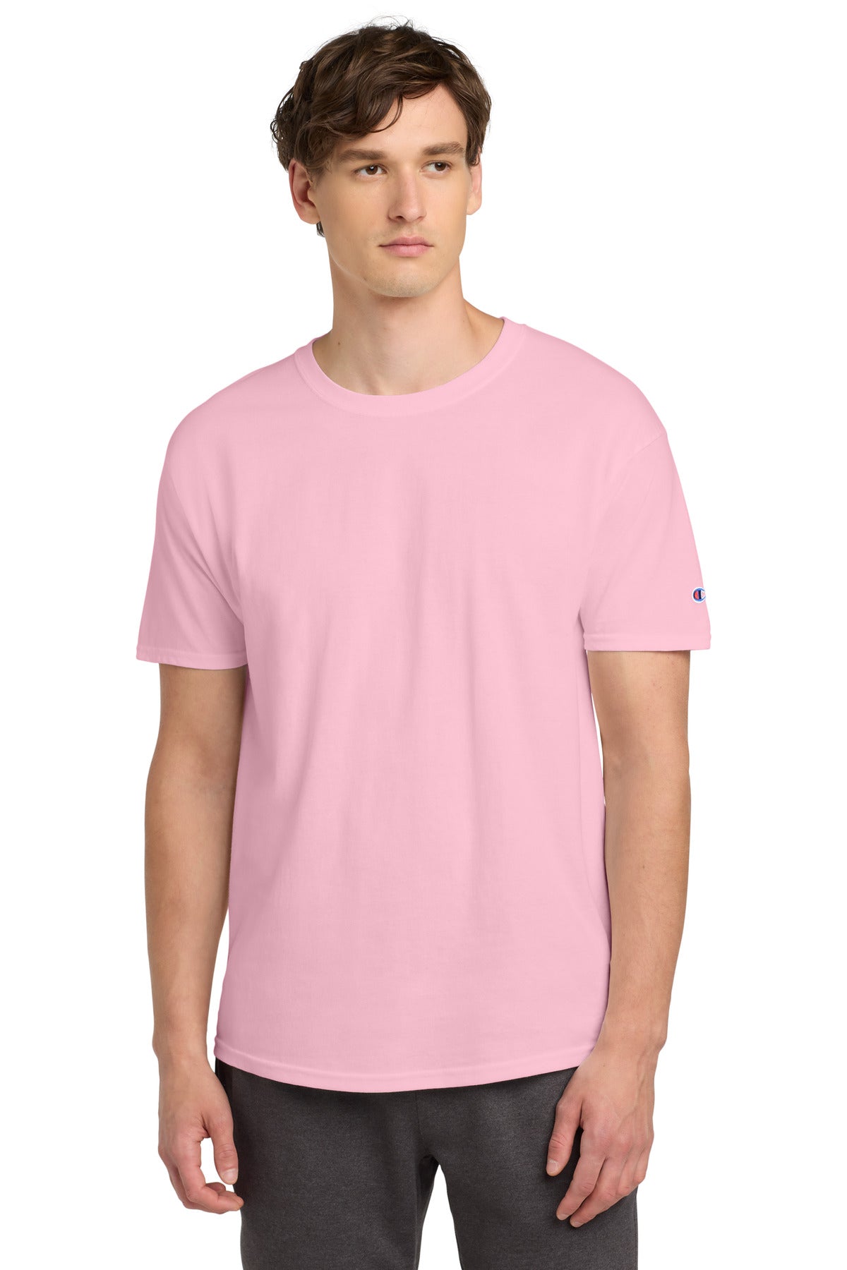 Custom Pink Candy Heritage 6-Oz. Jersey Tee T425, personalized by SanCanDo Swag in Argyle, TX