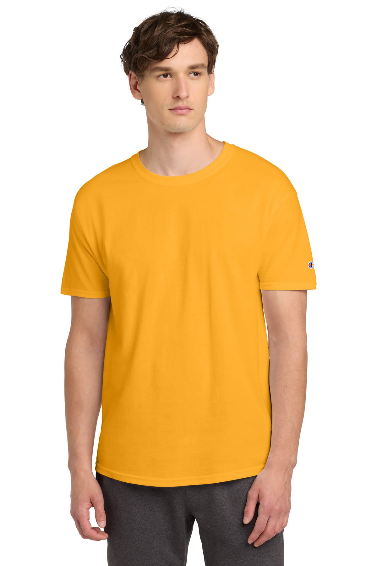 Custom Gold Heritage 6-Oz. Jersey Tee T425, personalized by SanCanDo Swag in Argyle, TX