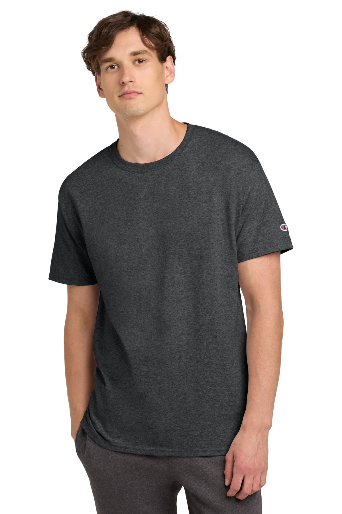 Custom Charcoal Heather Heritage 6-Oz. Jersey Tee T425, personalized by SanCanDo Swag in Argyle, TX