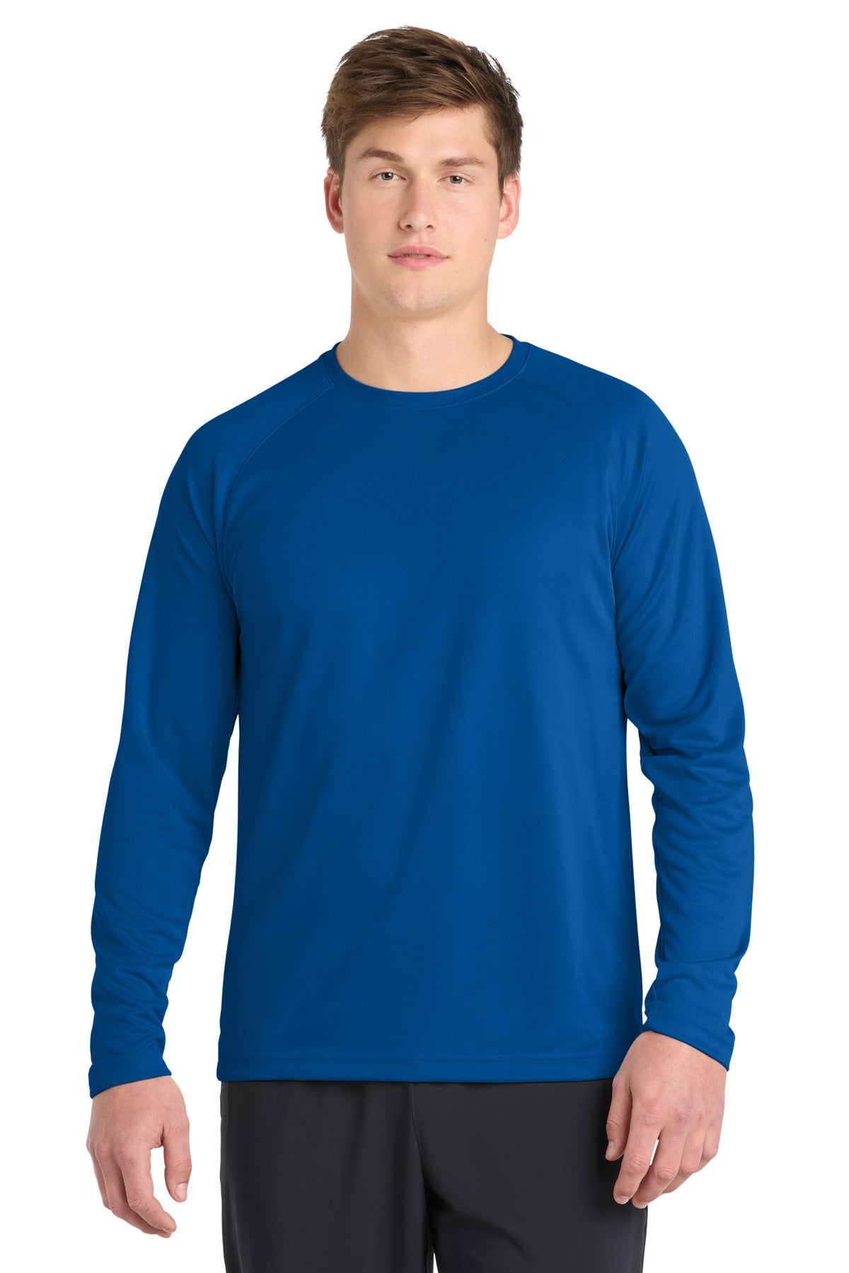 Custom True Royal Dry Zone Long Sleeve Raglan Tee T473LS, personalized by SanCanDo Swag in Argyle, TX