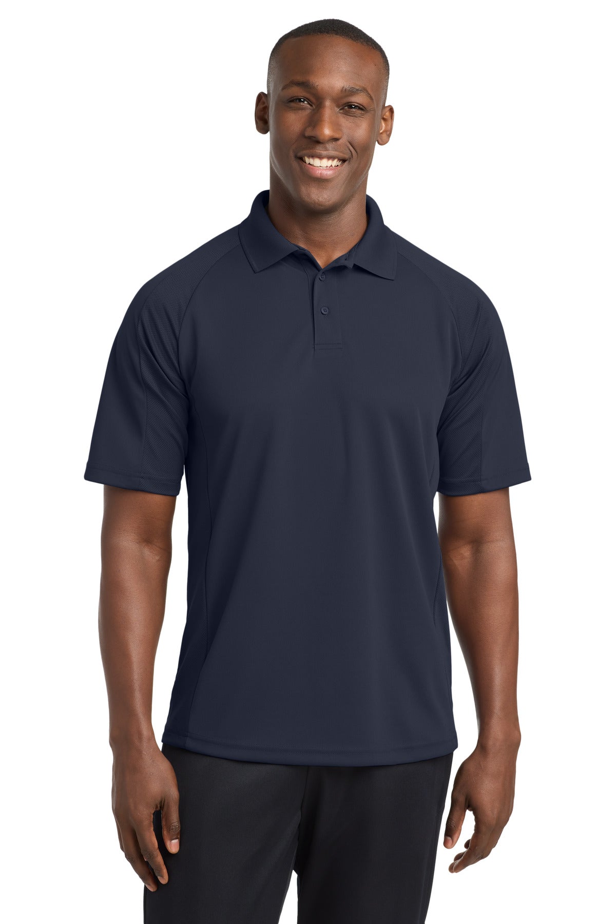 Custom Navy Dri-Mesh Pro Polo T474, personalized by SanCanDo Swag in Argyle, TX