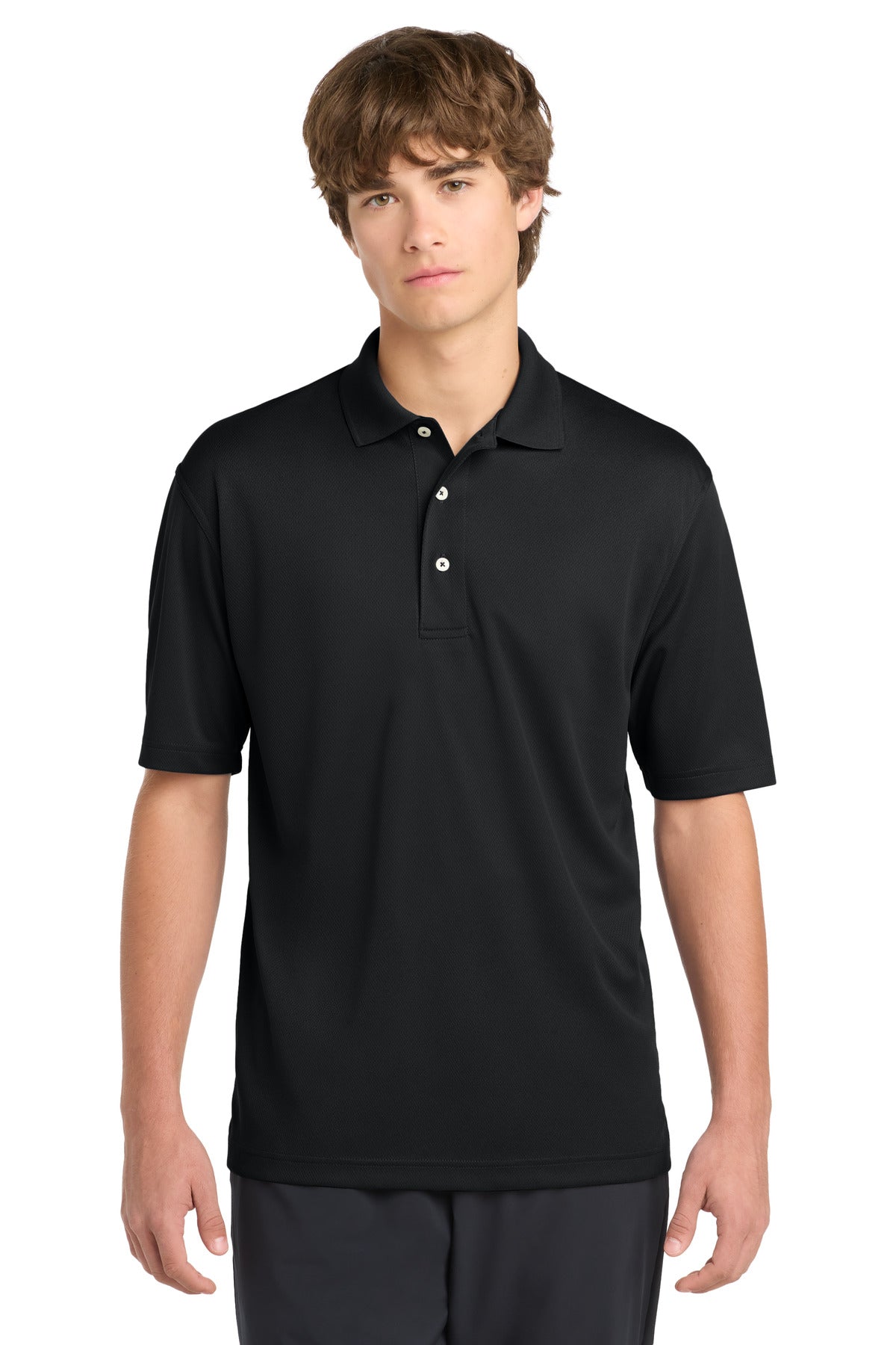 Custom Black Tall Dri-Mesh Polo TK469, personalized by SanCanDo Swag in Argyle, TX
