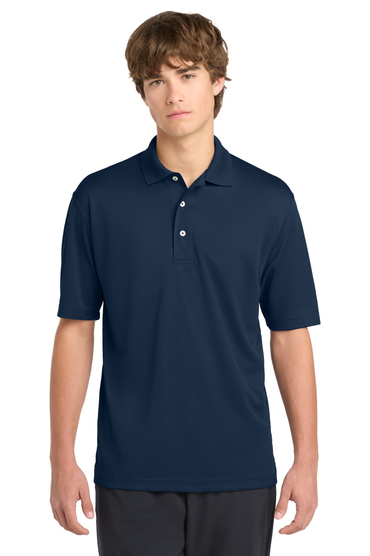 Custom Navy Tall Dri-Mesh Polo TK469, personalized by SanCanDo Swag in Argyle, TX