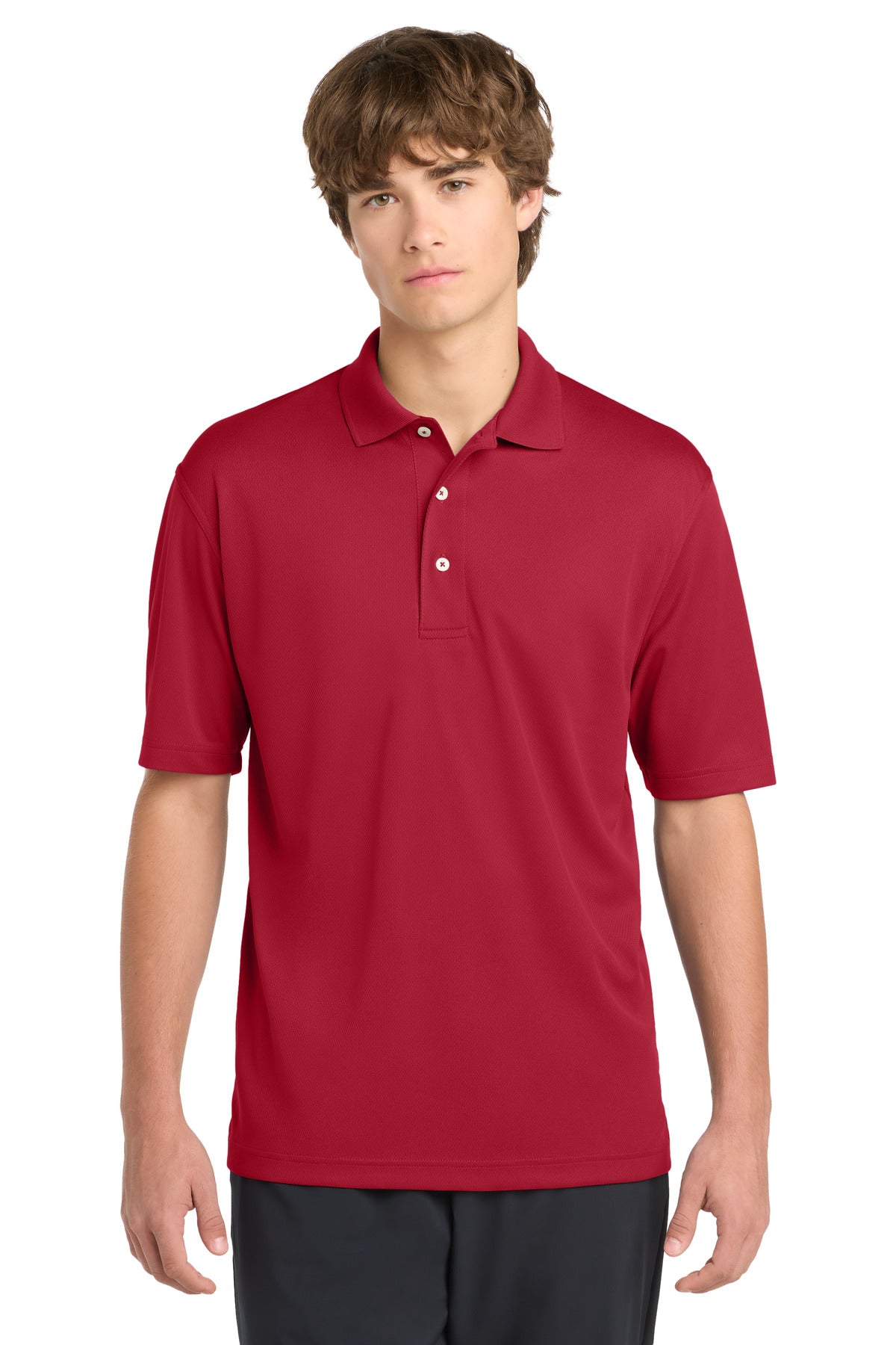 Custom Red Tall Dri-Mesh Polo TK469, personalized by SanCanDo Swag in Argyle, TX