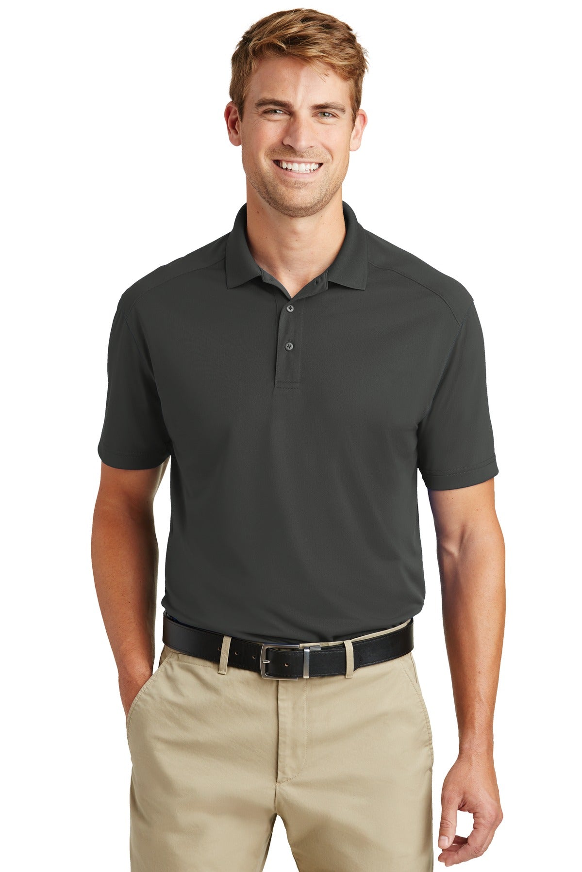 Custom Charcoal Tall Select Lightweight Snag-Proof Polo TLCS418, personalized by SanCanDo Swag in Argyle, TX