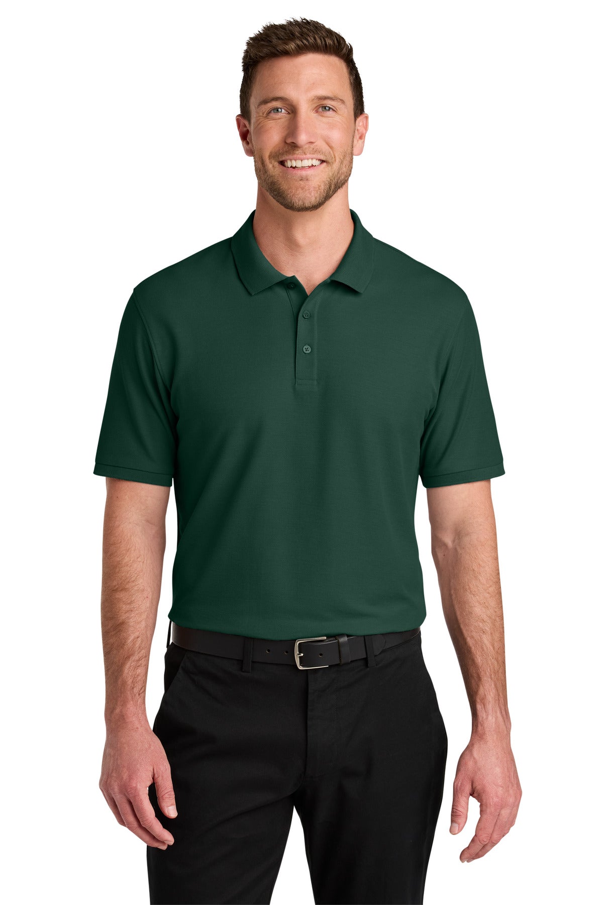 Custom Dark Green Tall Wearever Signature Pique Polo TLK200, personalized by SanCanDo Swag in Argyle, TX