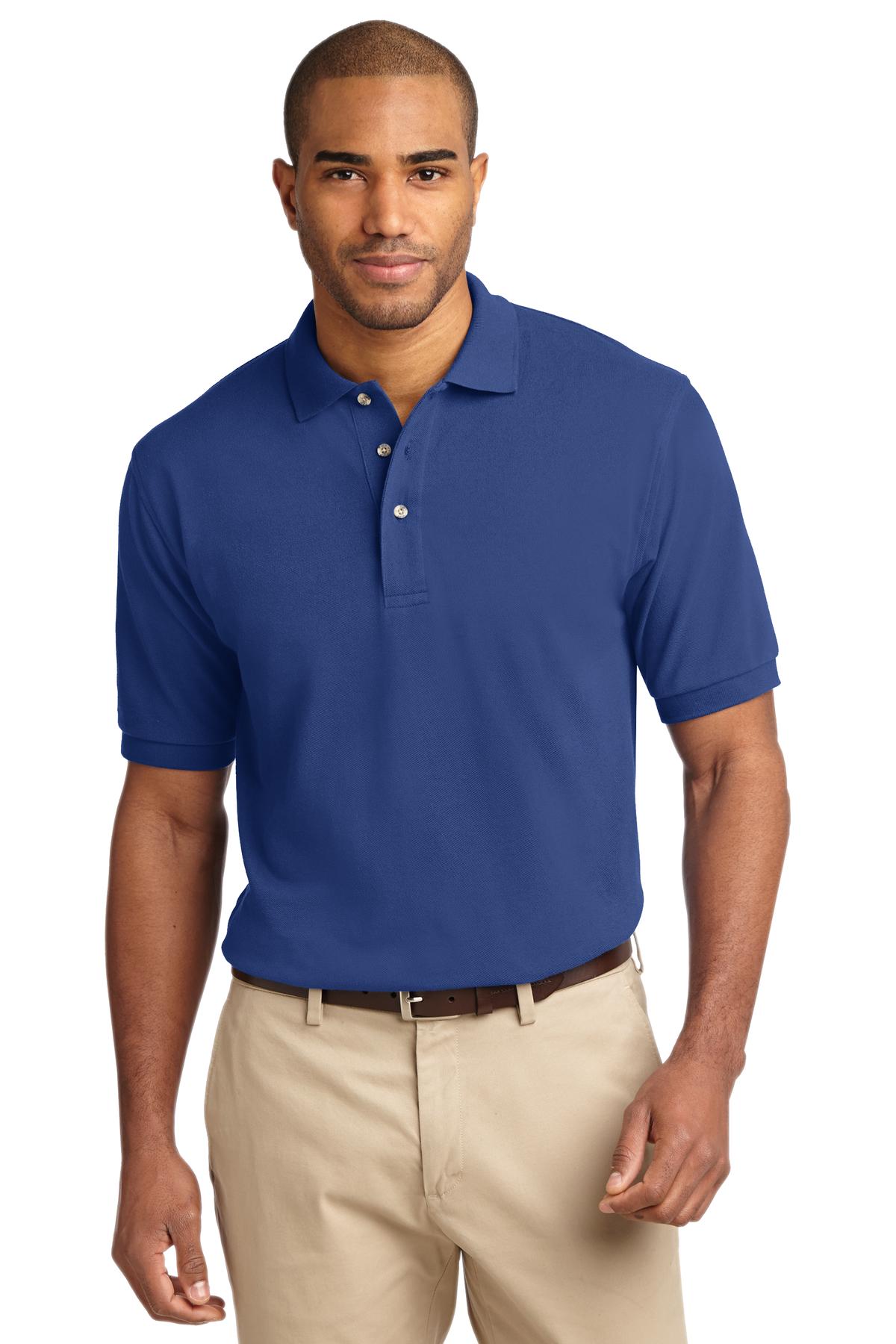 Custom Royal Tall Heavyweight Cotton Pique Polo TLK420, personalized by SanCanDo Swag in Argyle, TX