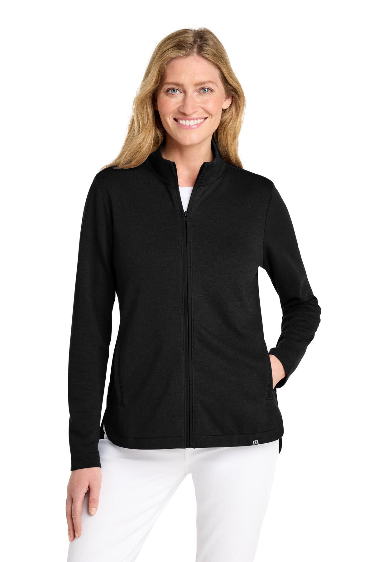 Custom Black Women's Coveside Full-Zip TM1LD001, personalized by SanCanDo Swag in Argyle, TX