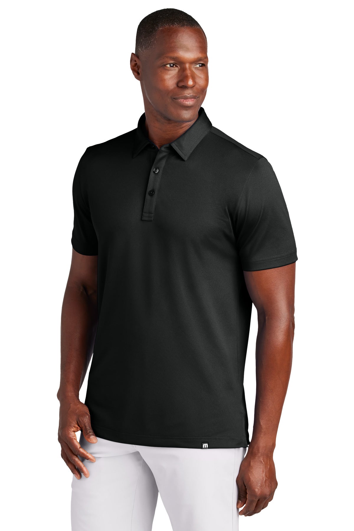 Custom Black Cabana Solid Polo TM1MAA370, personalized by SanCanDo Swag in Argyle, TX