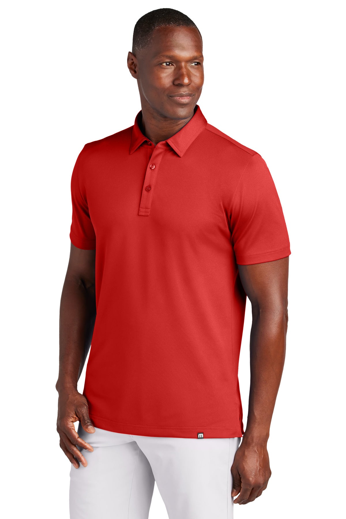 Custom Crimson Cabana Solid Polo TM1MAA370, personalized by SanCanDo Swag in Argyle, TX