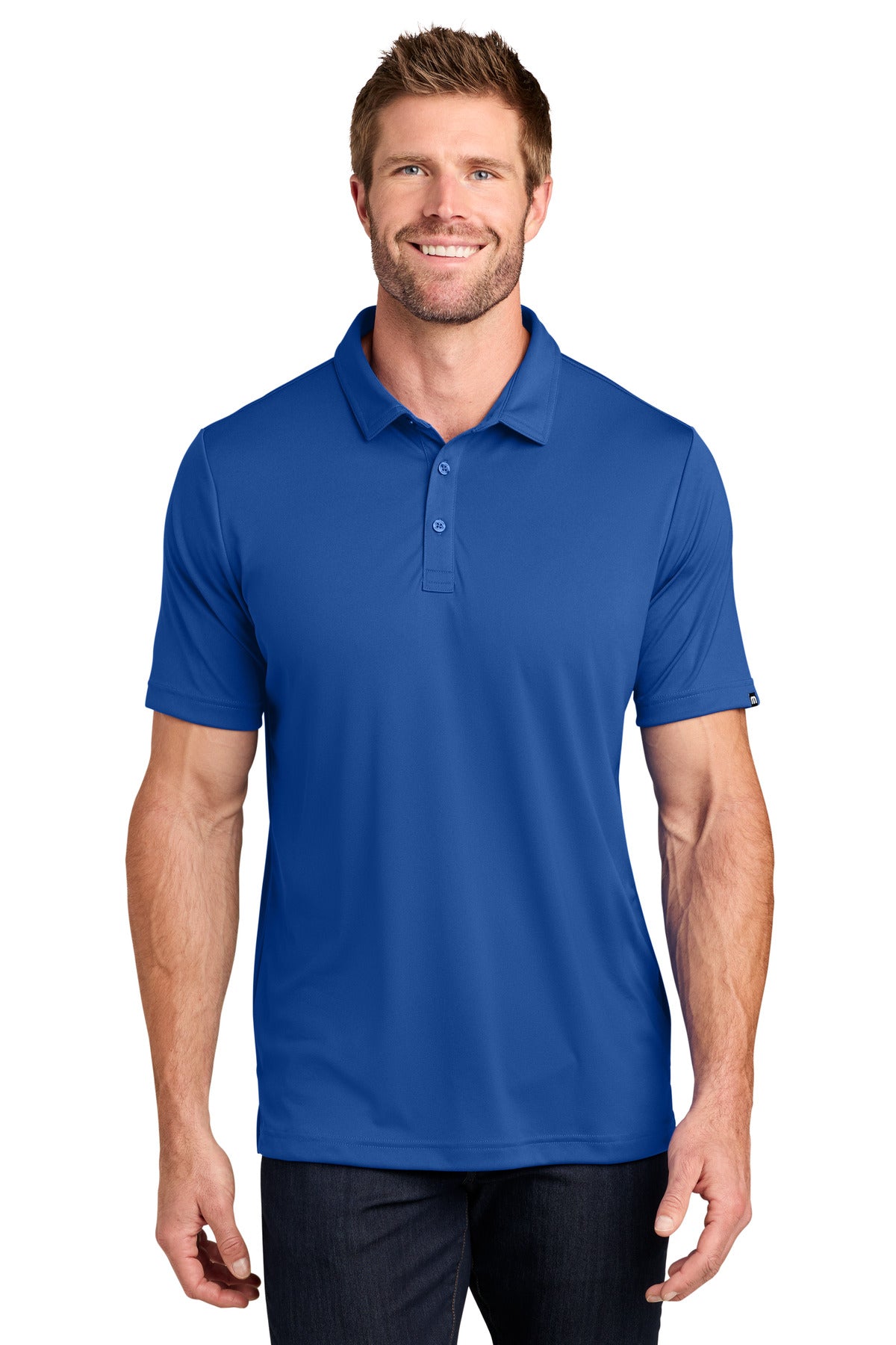 Custom Royal Blue Coto Performance Polo TM1MU410, personalized by SanCanDo Swag in Argyle, TX