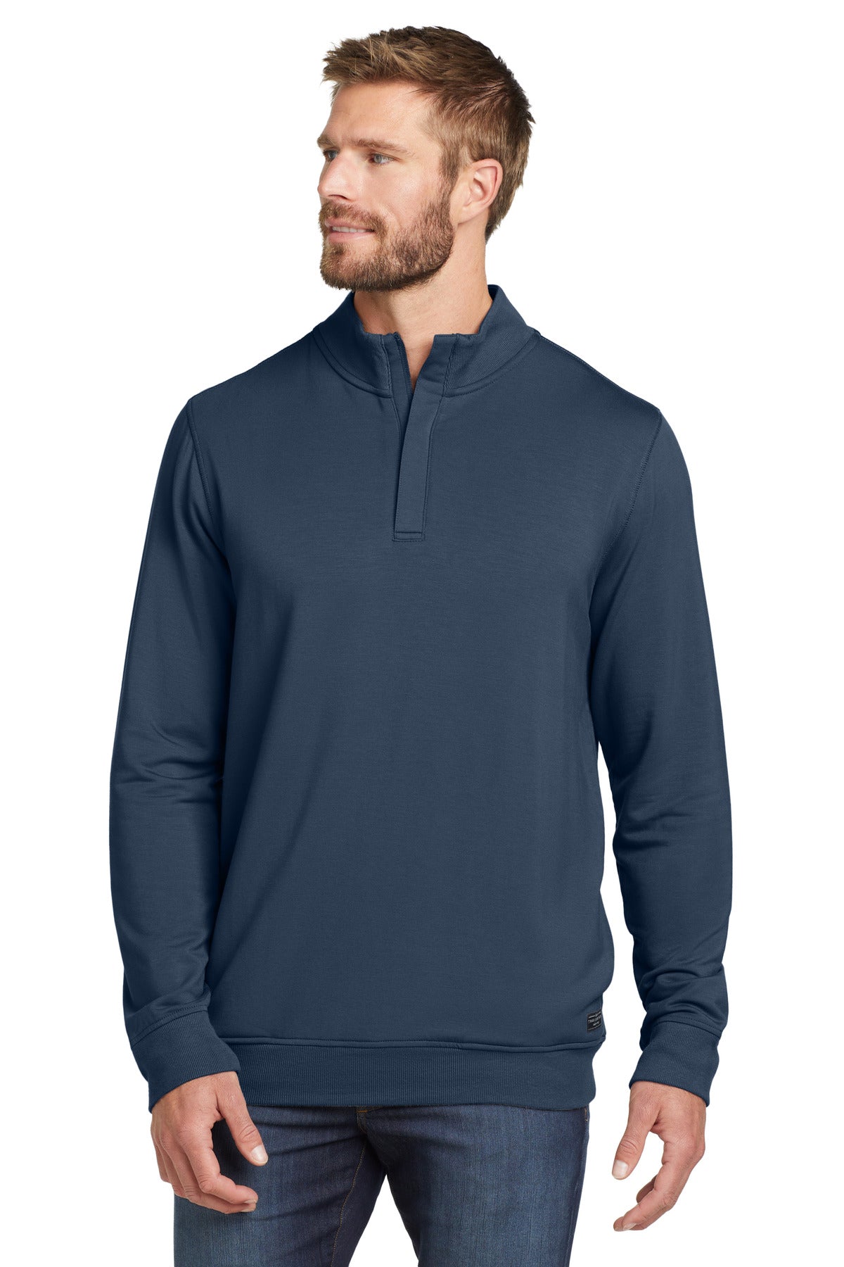 Custom Blue Nights Newport 1/4-Zip Fleece TM1MU419, personalized by SanCanDo Swag in Argyle, TX