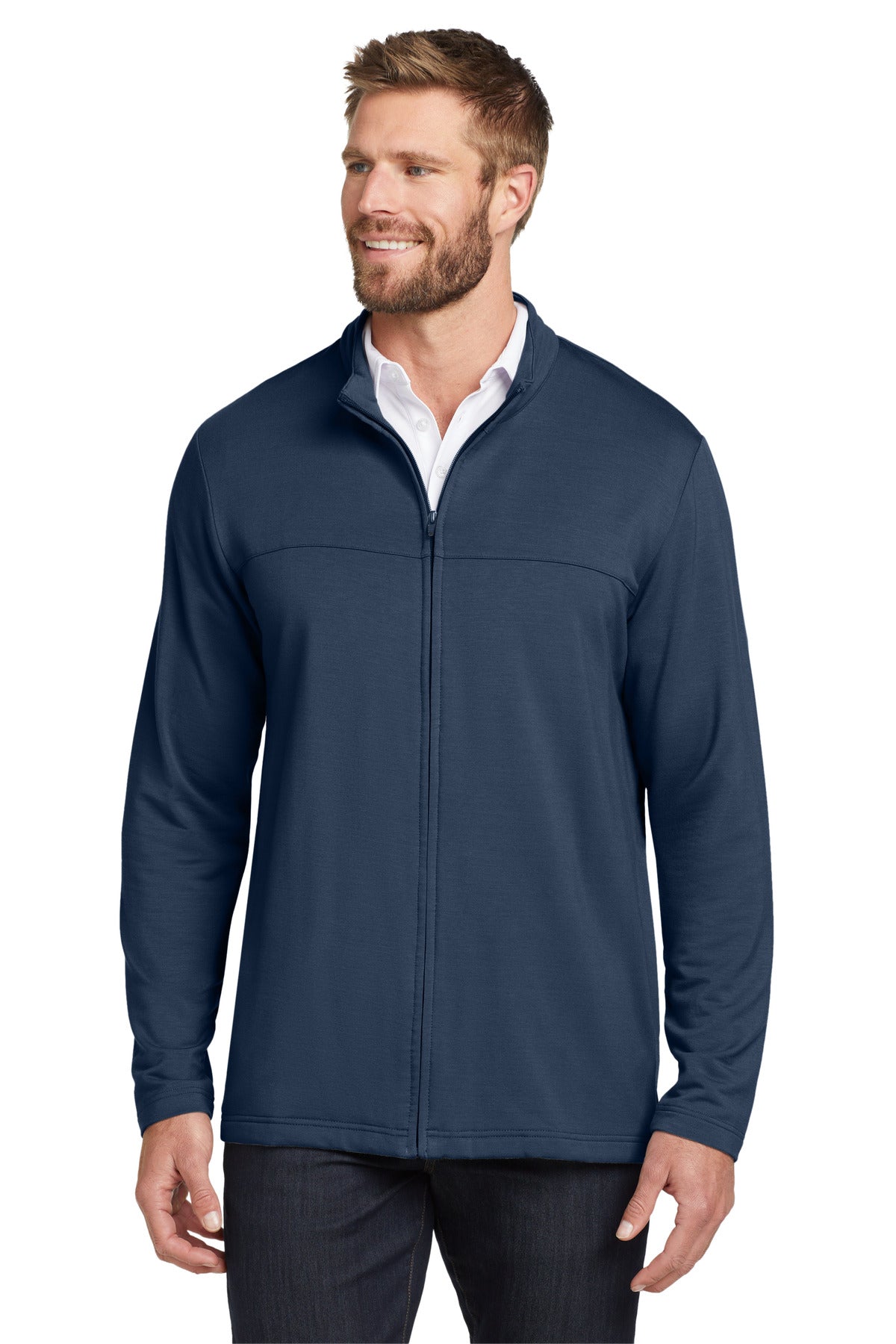 Custom Blue Nights Newport Full-Zip Fleece TM1MU420, personalized by SanCanDo Swag in Argyle, TX