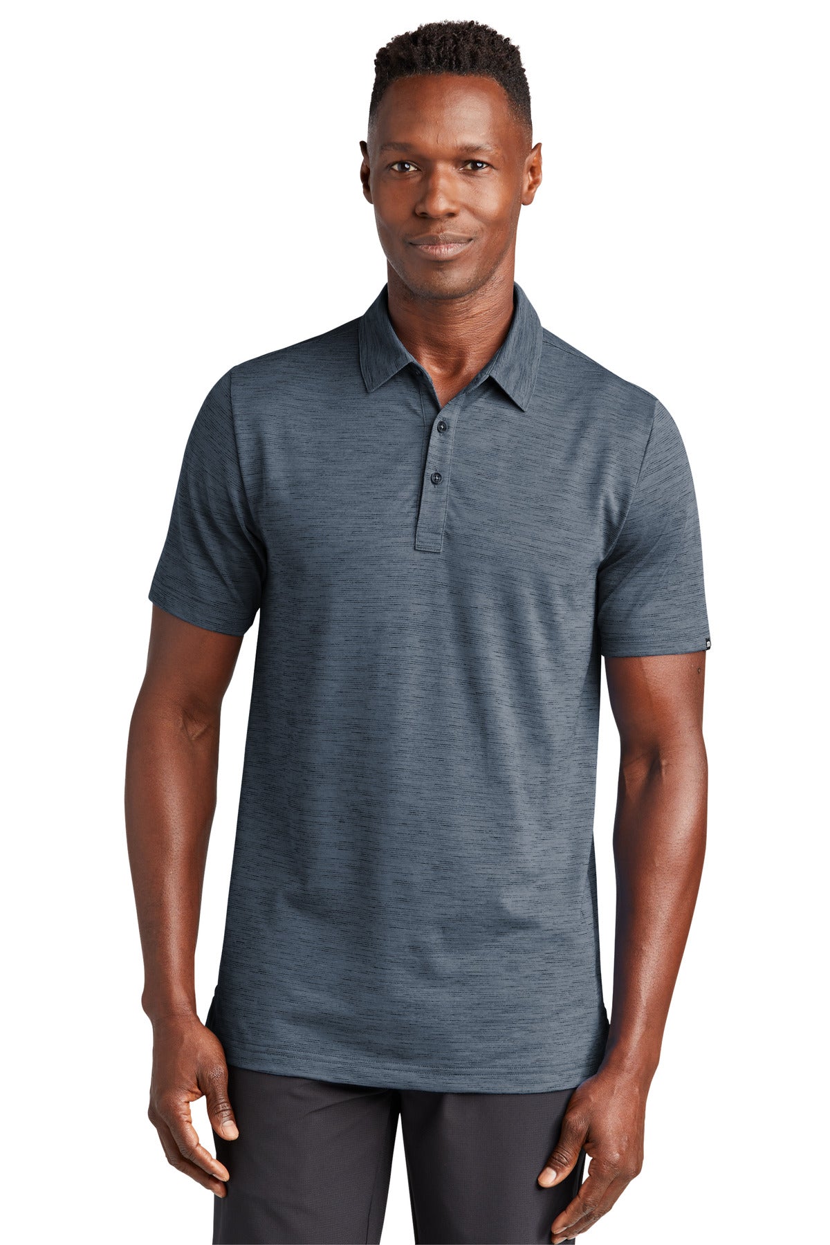 Custom Blue Nights Auckland Slub Polo TM1MW451, personalized by SanCanDo Swag in Argyle, TX