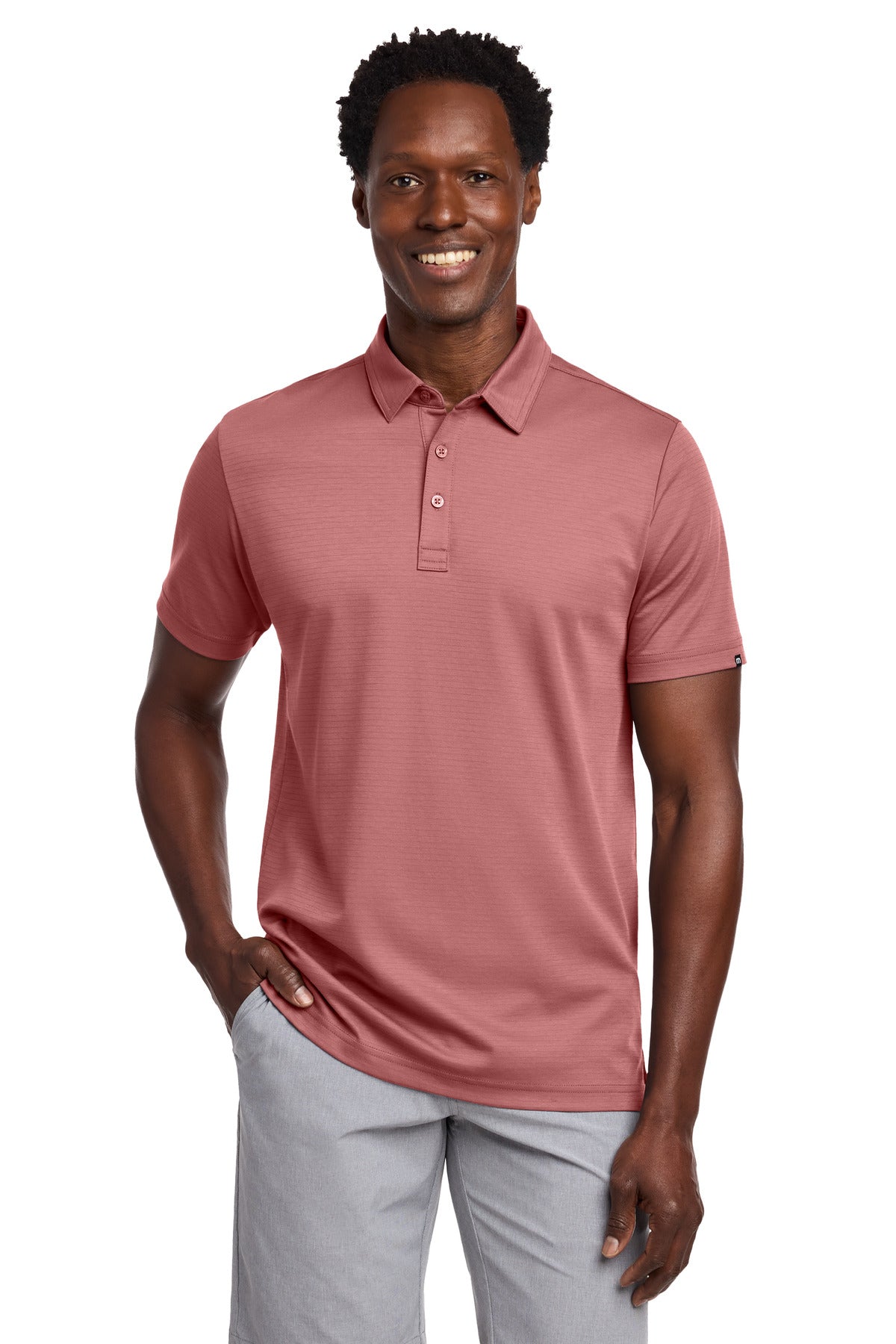 Custom Roan Rouge Bayfront Solid Polo TM1MY399, personalized by SanCanDo Swag in Argyle, TX