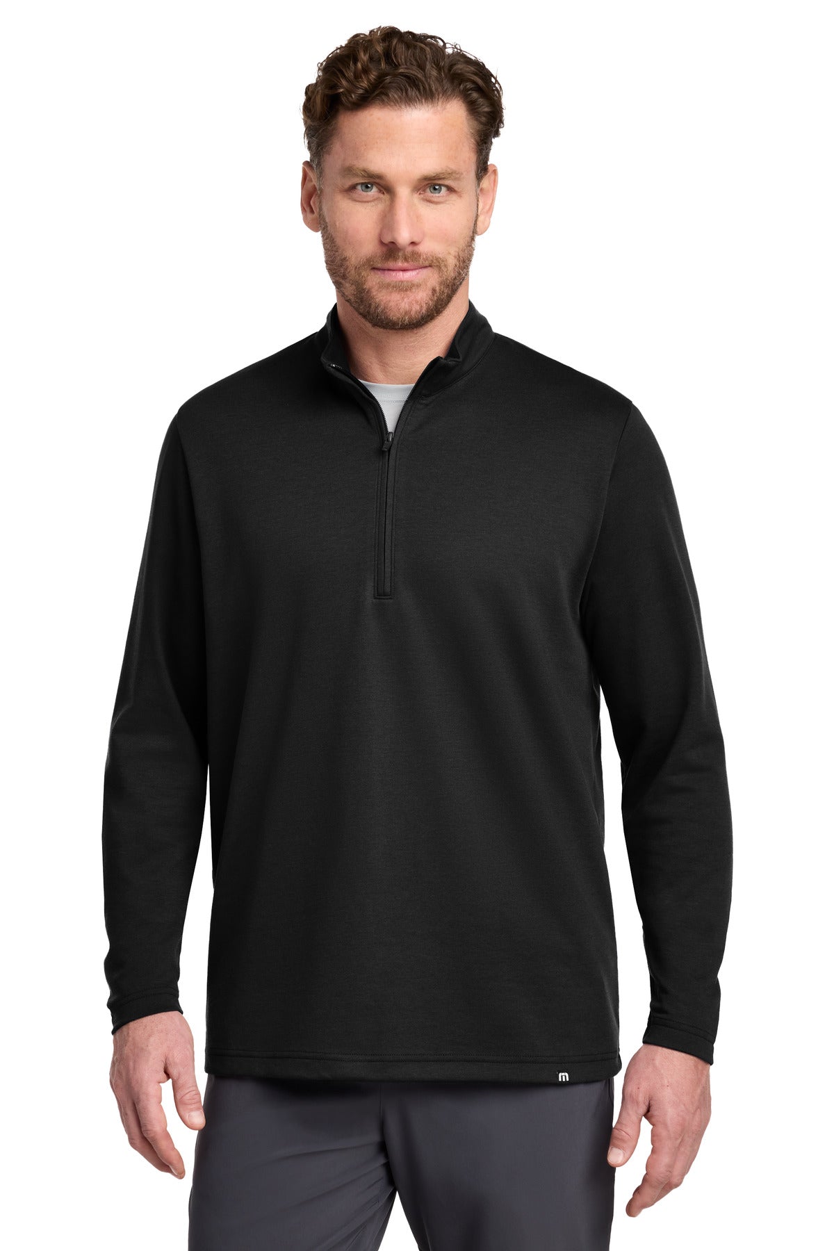 Custom Black Coveside 1/4-Zip TM1MZ339, personalized by SanCanDo Swag in Argyle, TX