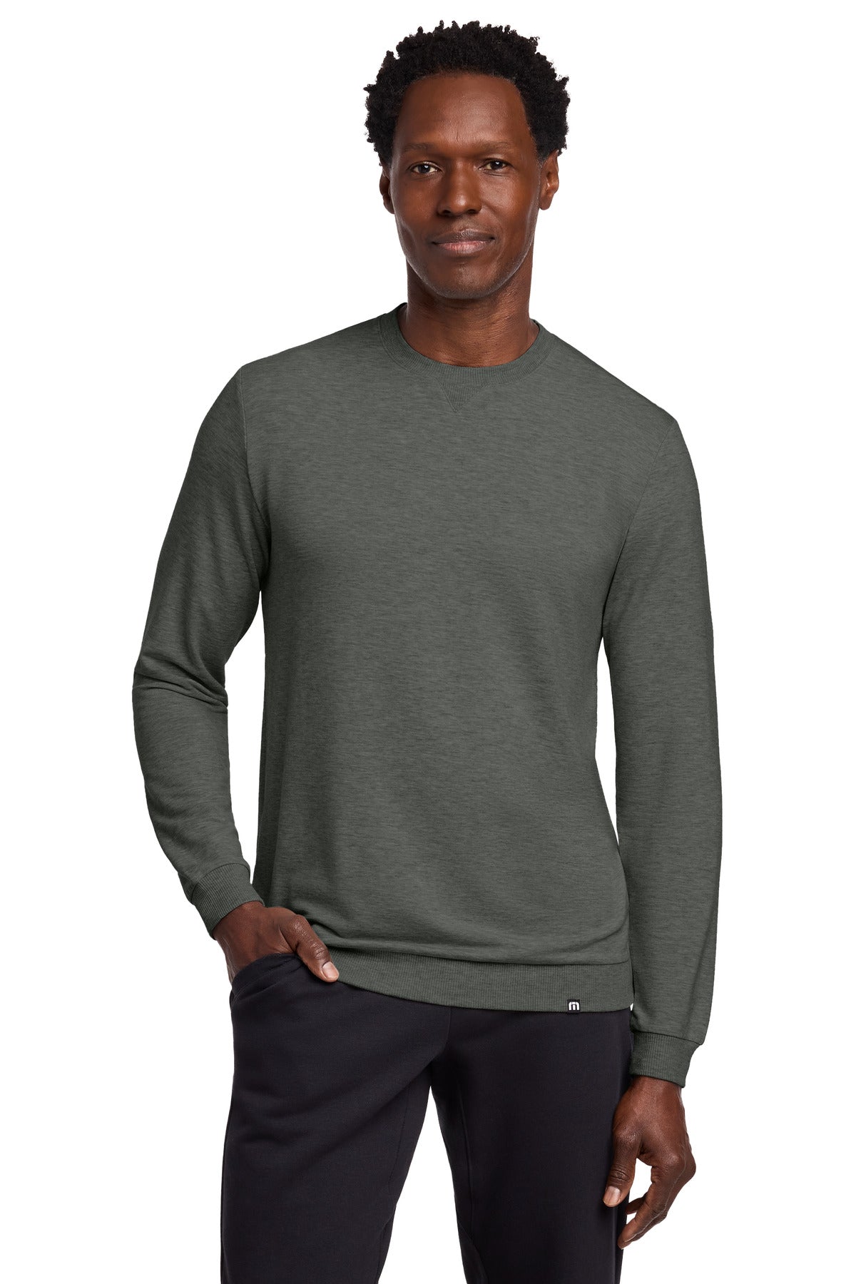 Custom Dark Grey Heather Long Weekend Crew TM1MZ342, personalized by SanCanDo Swag in Argyle, TX