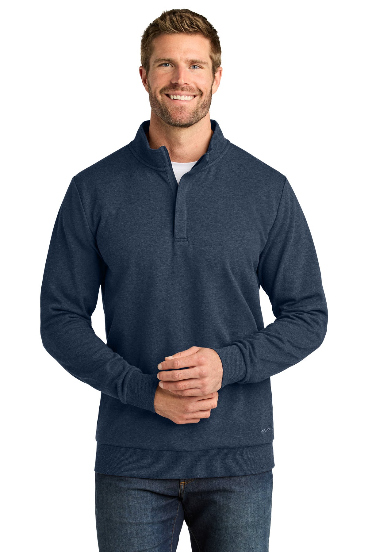 Custom Blue Heather Ocean Villa 1/4-Zip TMA41421, personalized by SanCanDo Swag in Argyle, TX