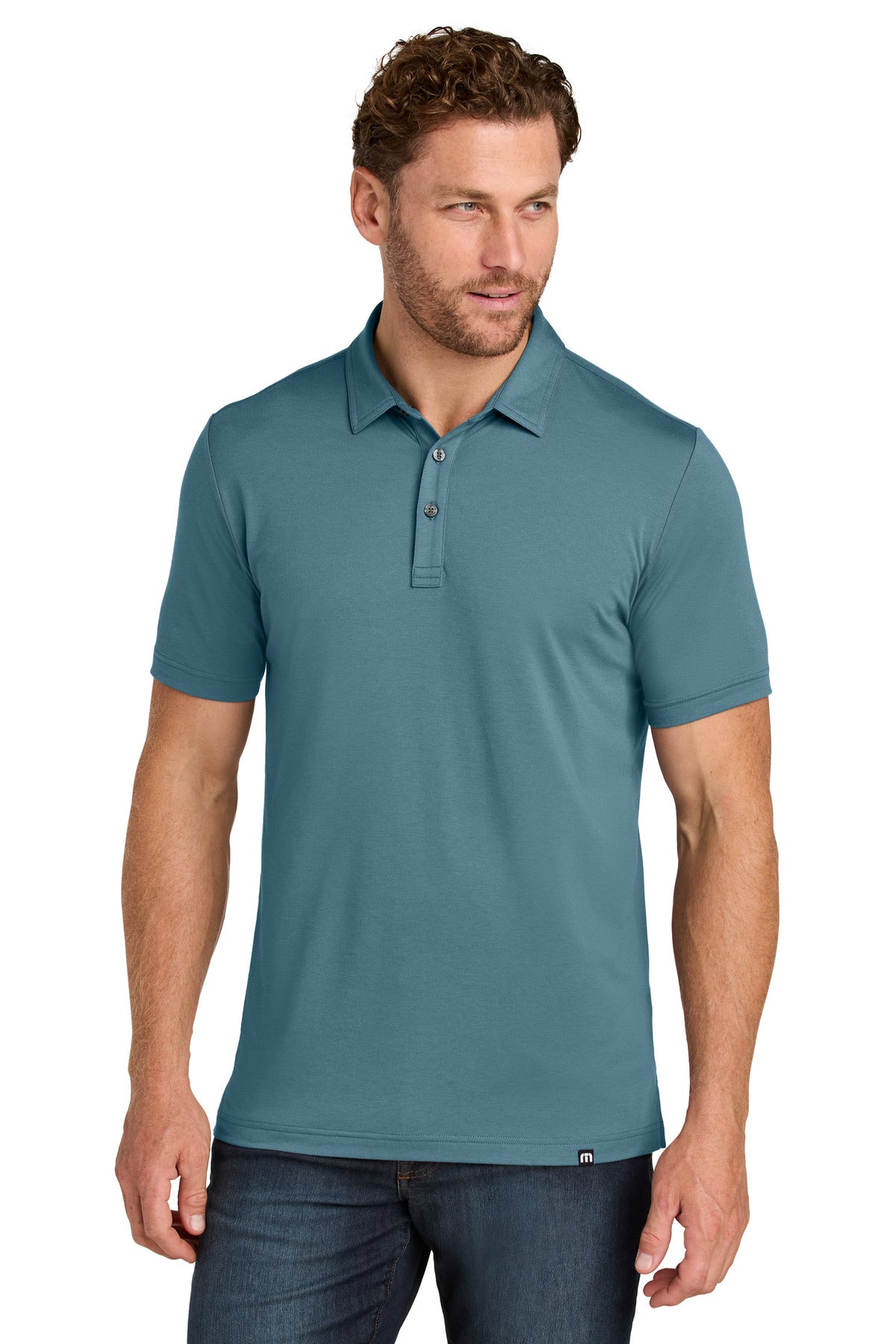 Custom Stellar Blue Glenview Solid Polo TMA41461, personalized by SanCanDo Swag in Argyle, TX