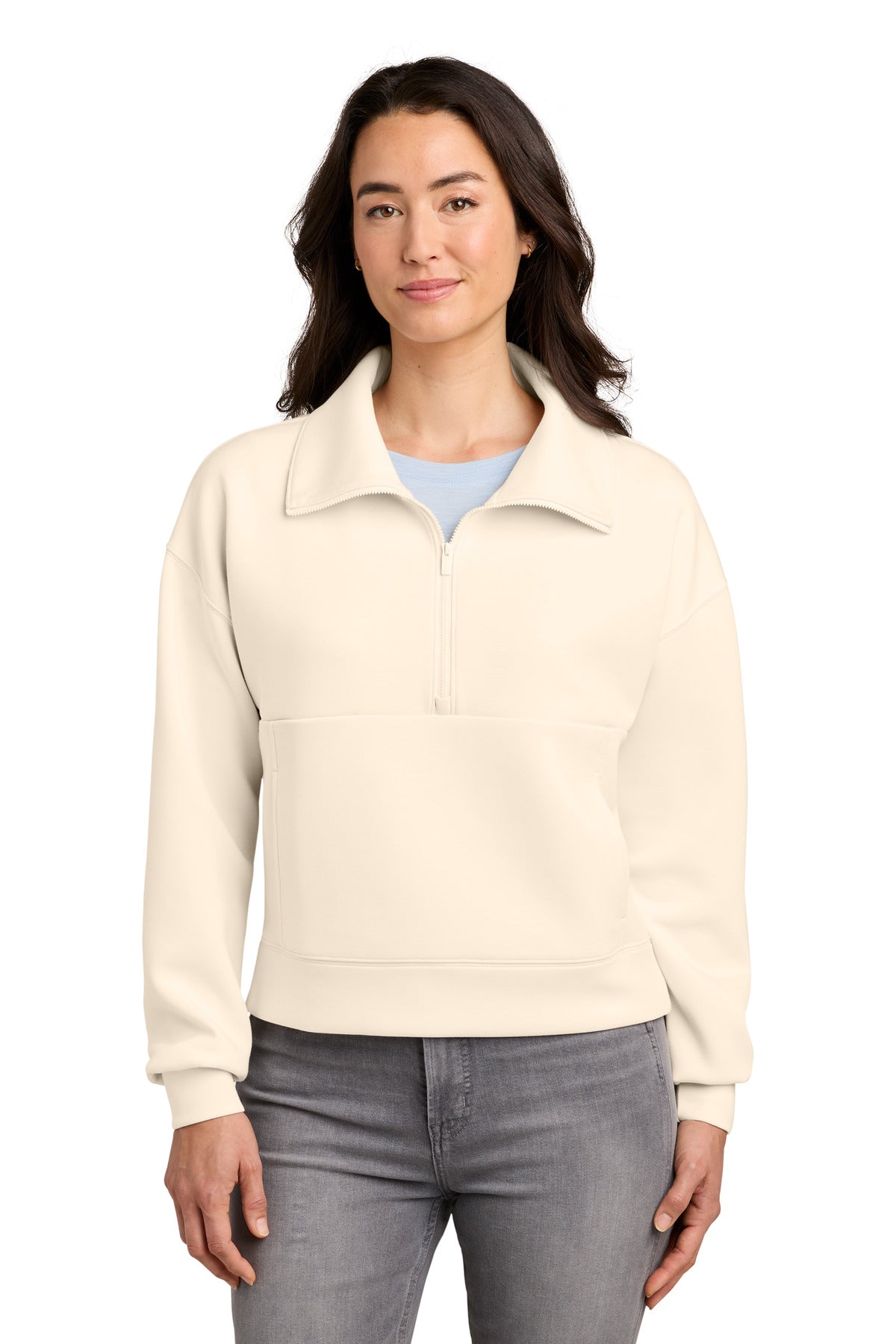 Custom Eggnog Women's Momentum Shift 1/2-Zip TMA42219, personalized by SanCanDo Swag in Argyle, TX