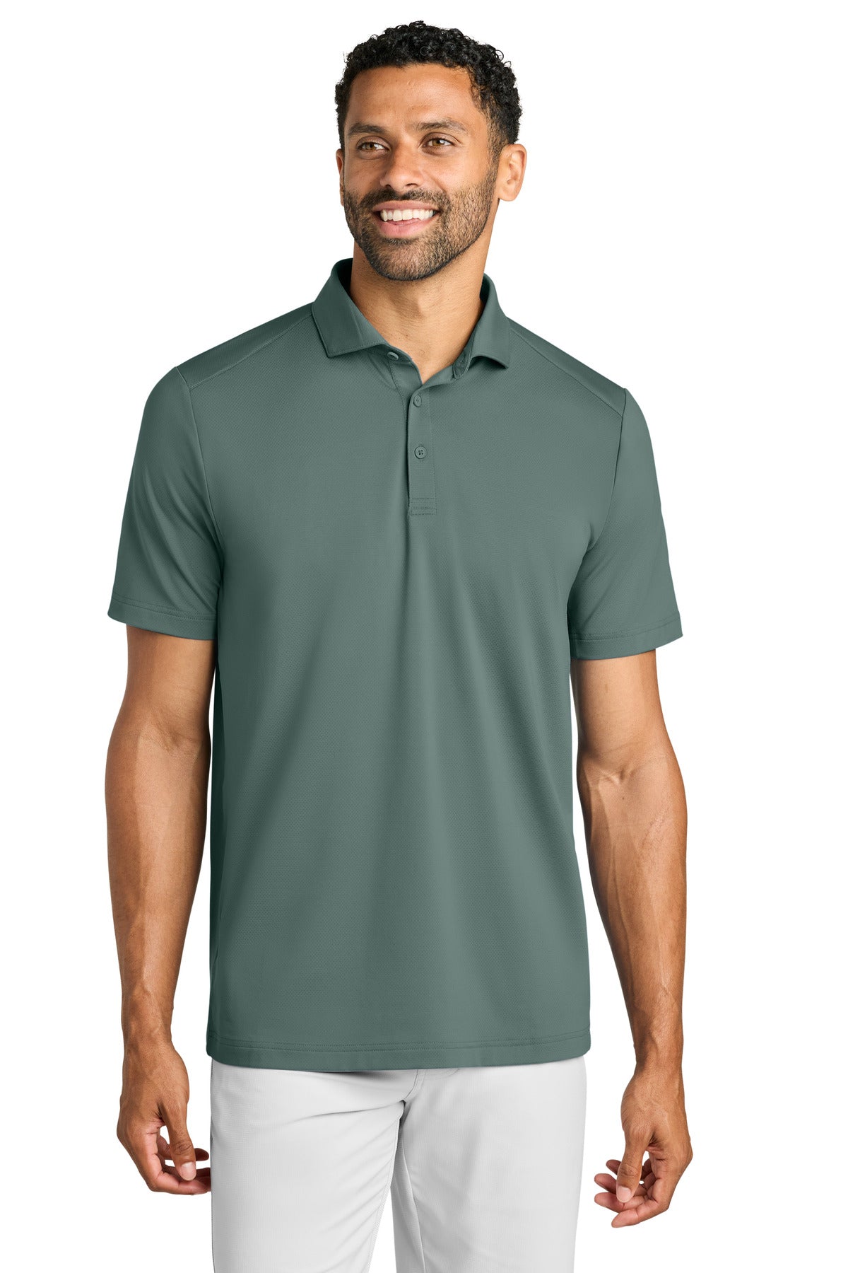 Custom Balsam Green Onward Polo TMA42773, personalized by SanCanDo Swag in Argyle, TX