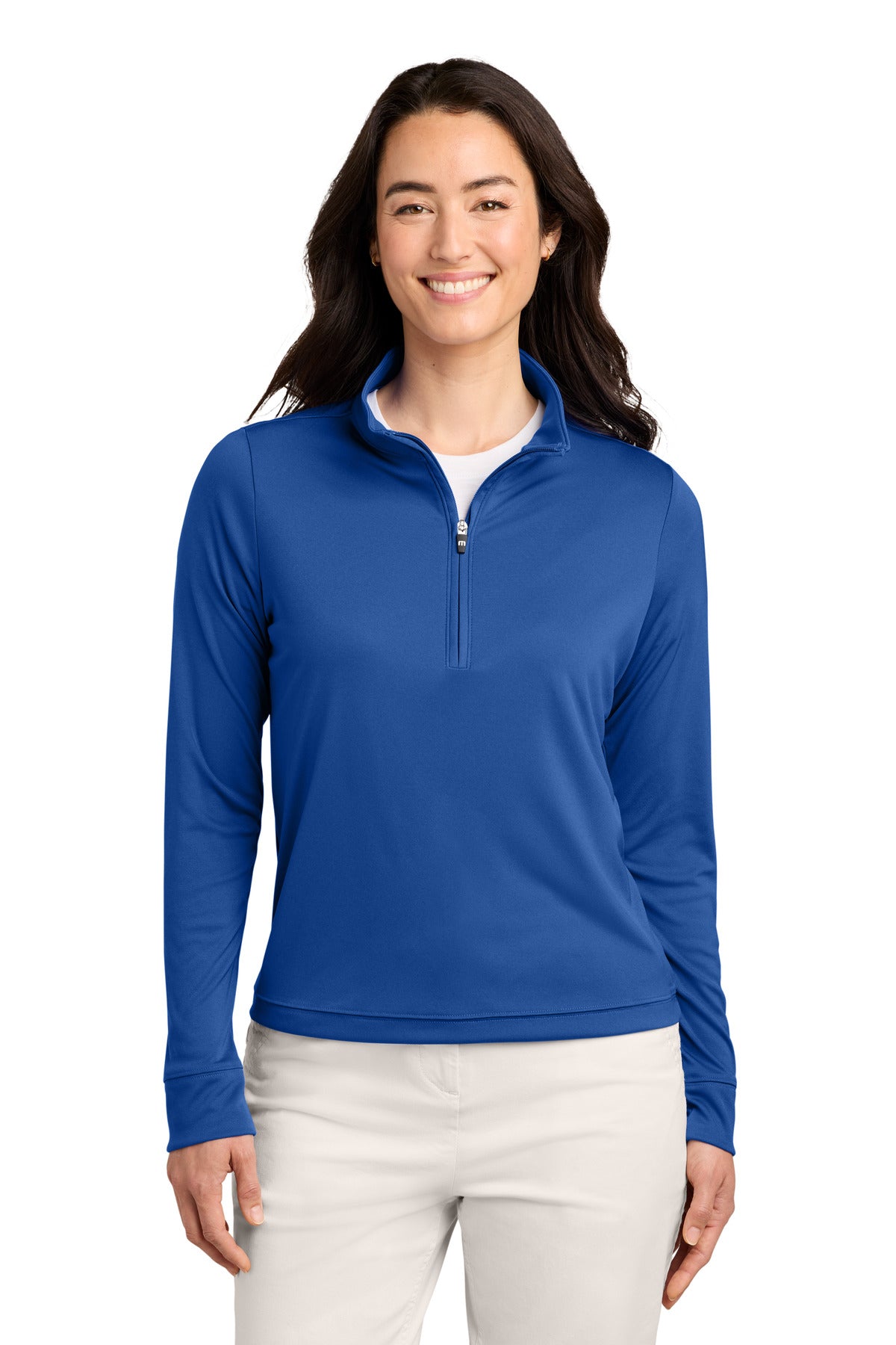 Custom Royal Blue Women's Coto 1/2-Zip TMA42777, personalized by SanCanDo Swag in Argyle, TX