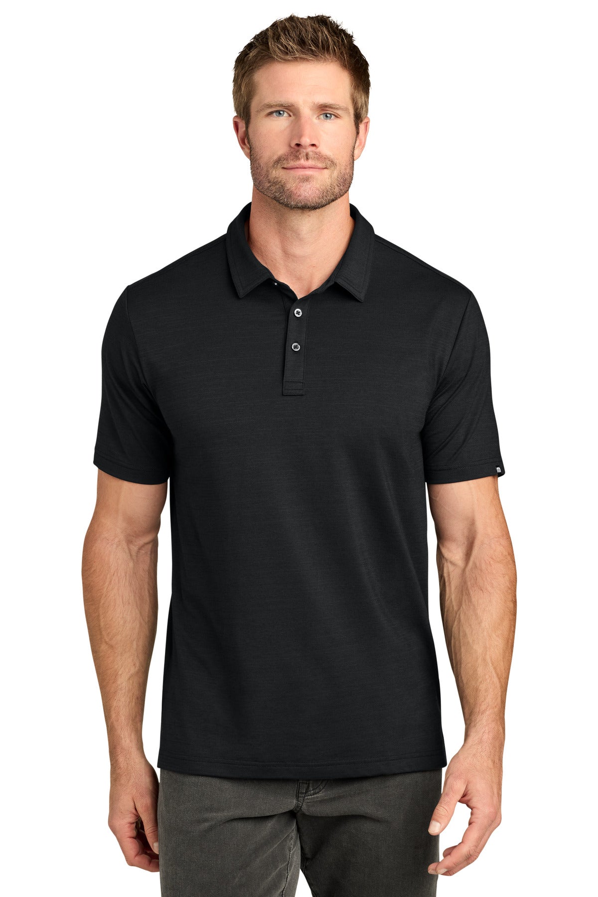 Custom Black Crestview Polo TMA46371, personalized by SanCanDo Swag in Argyle, TX