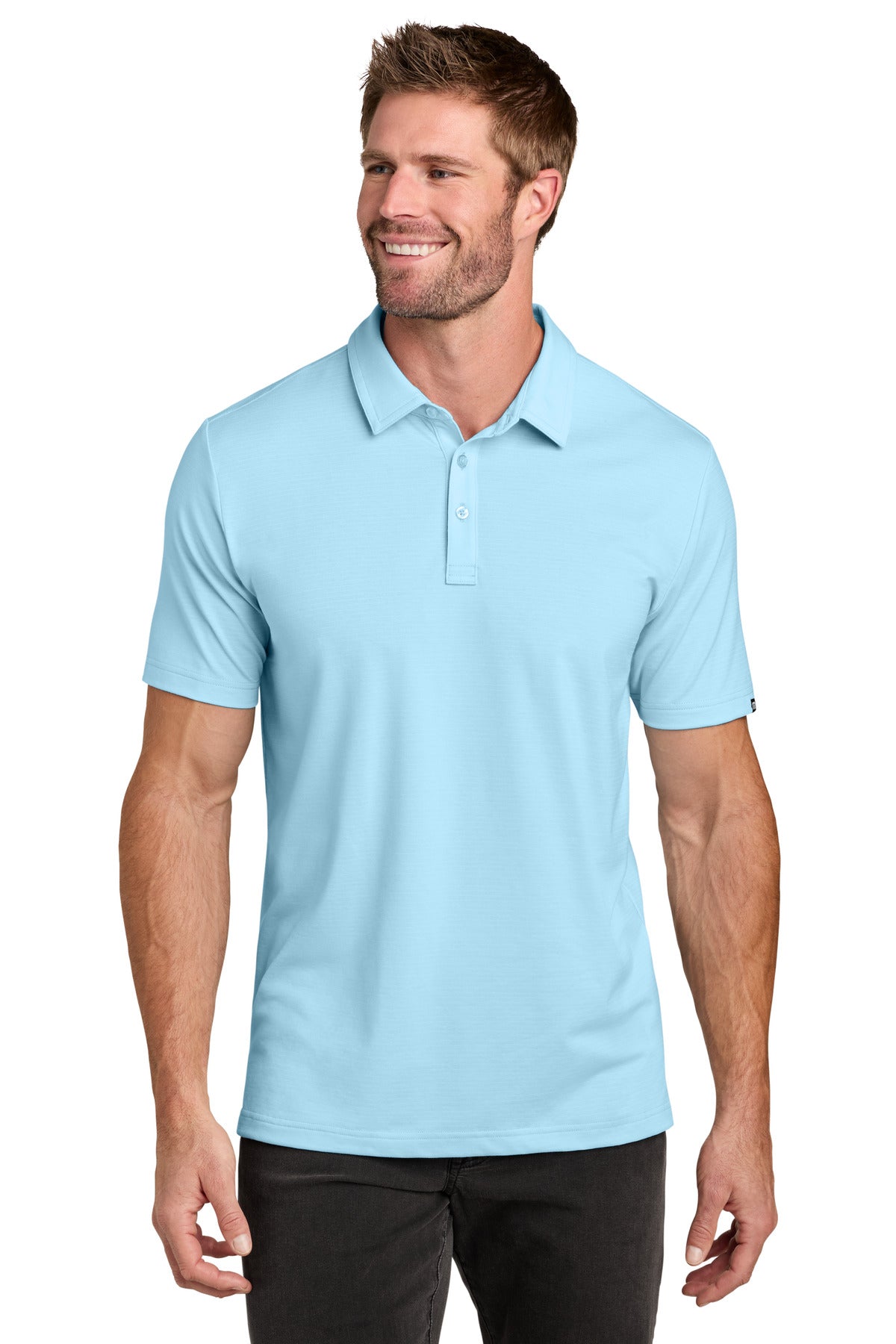 Custom Dream Blue Crestview Polo TMA46371, personalized by SanCanDo Swag in Argyle, TX
