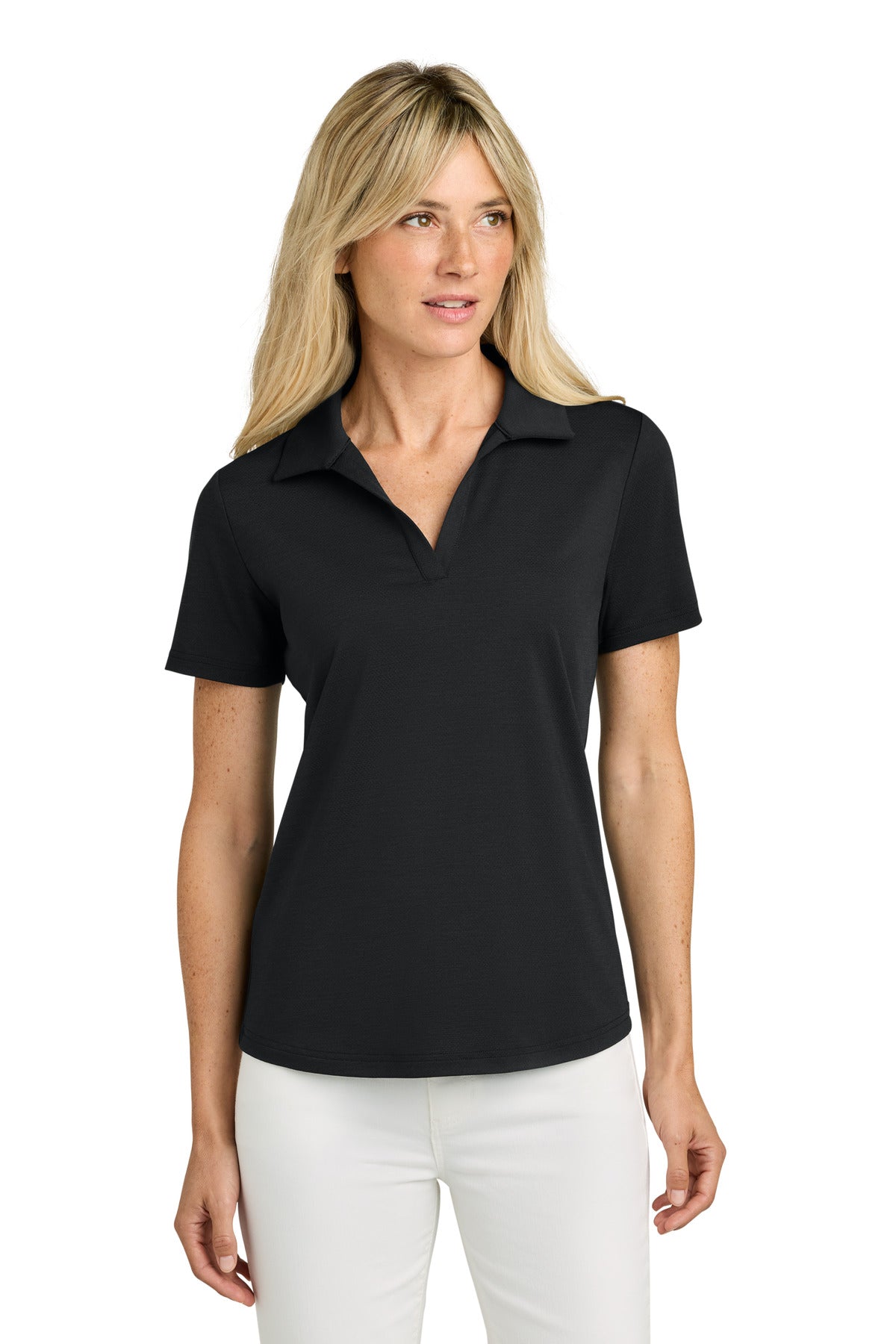 Custom Black Women's Onward Polo TMA46416, personalized by SanCanDo Swag in Argyle, TX