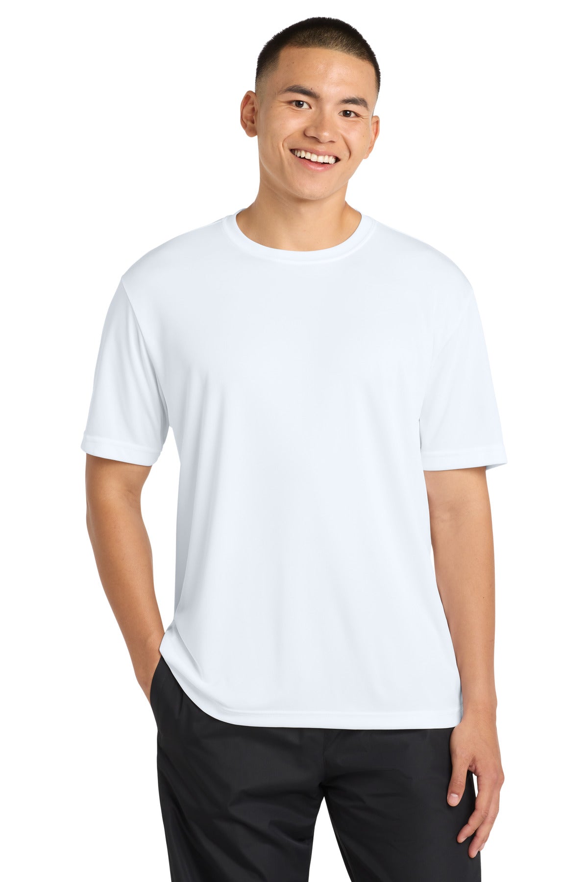 Custom White Tall Competitor Tee TST350, personalized by SanCanDo Swag in Argyle, TX