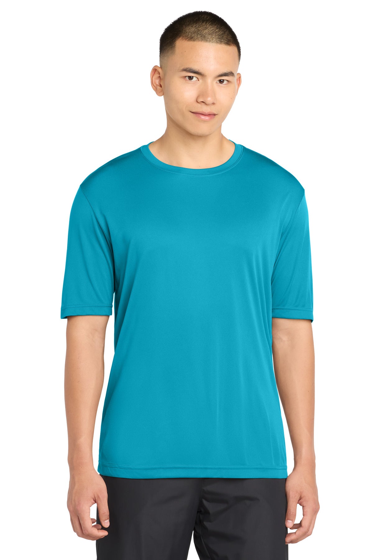 Custom Atomic Blue Tall Competitor Tee TST350, personalized by SanCanDo Swag in Argyle, TX