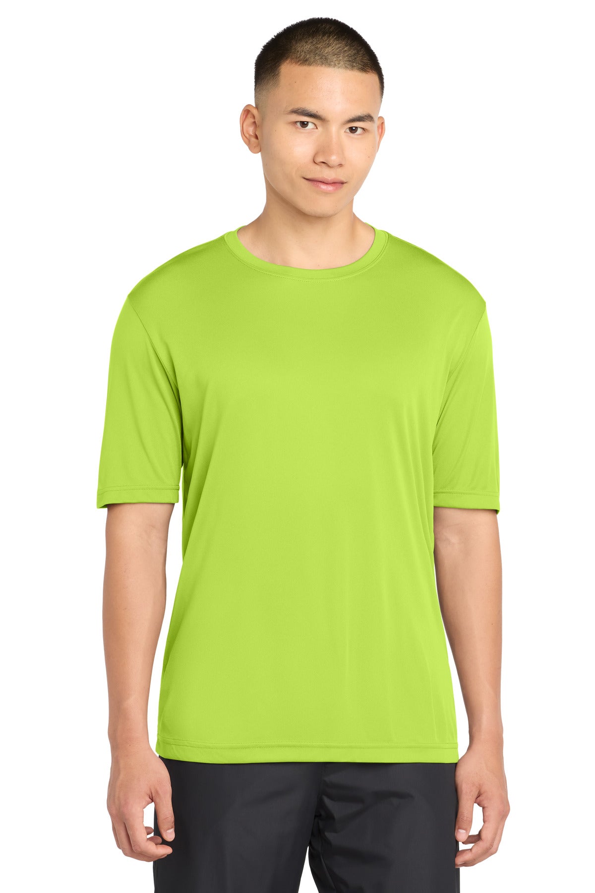 Custom Lime Shock Tall Competitor Tee TST350, personalized by SanCanDo Swag in Argyle, TX
