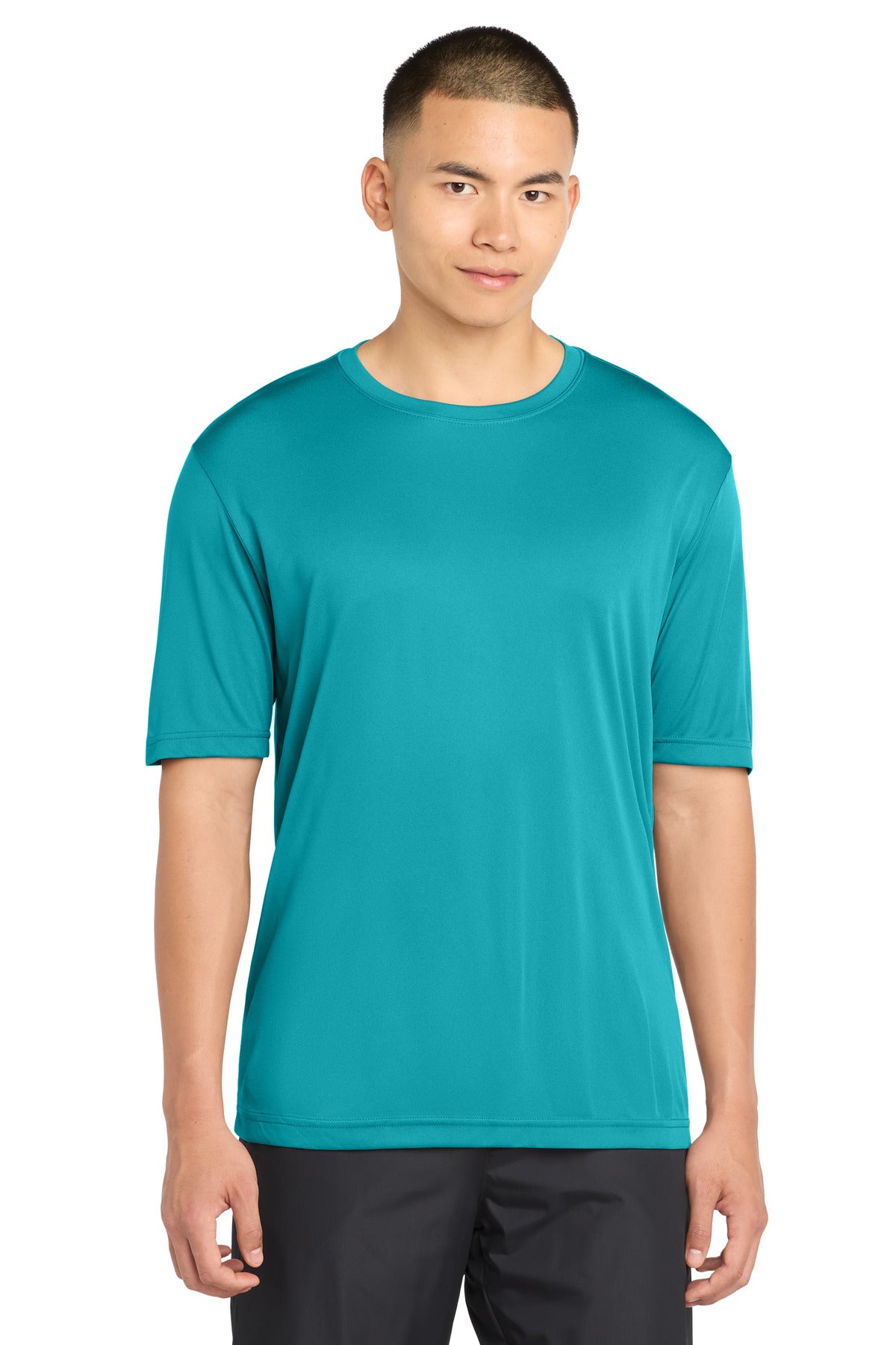 Custom Tropic Blue Tall Competitor Tee TST350, personalized by SanCanDo Swag in Argyle, TX