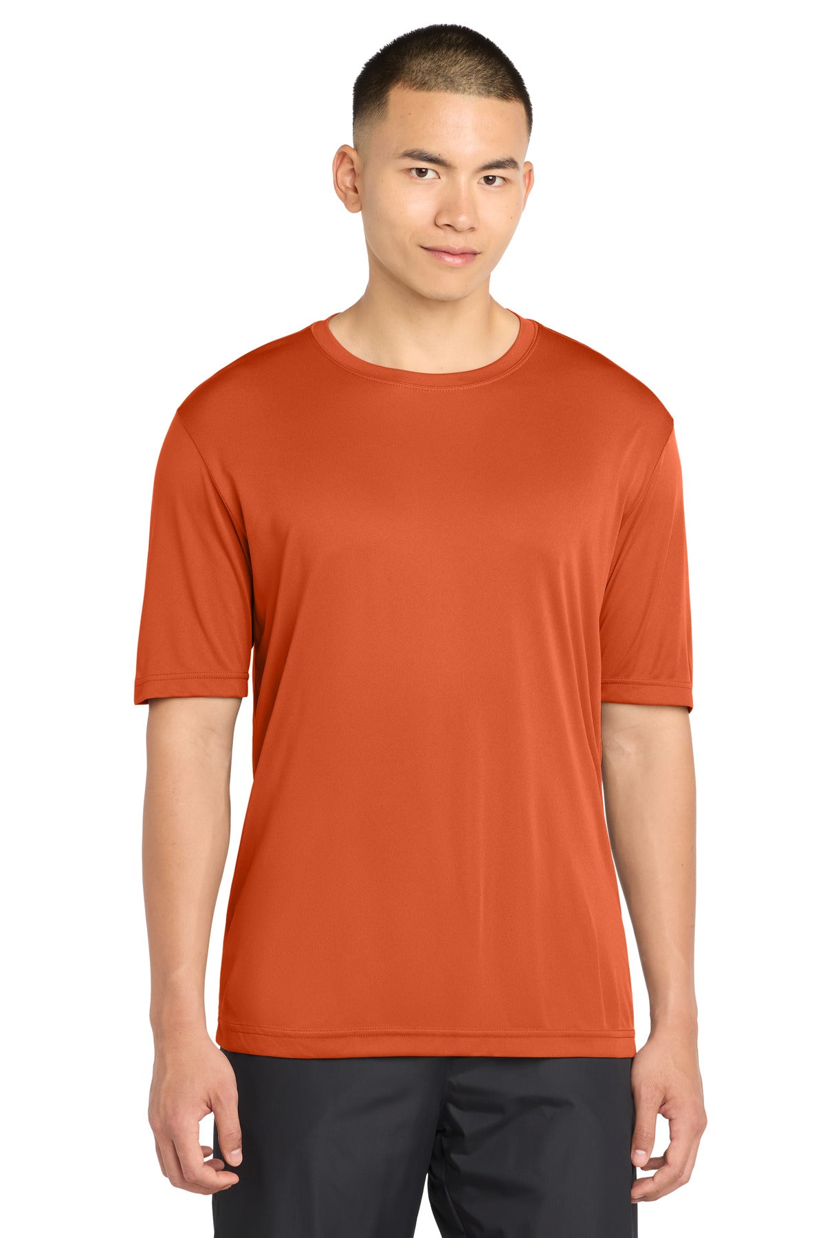 Custom Deep Orange Tall Competitor Tee TST350, personalized by SanCanDo Swag in Argyle, TX