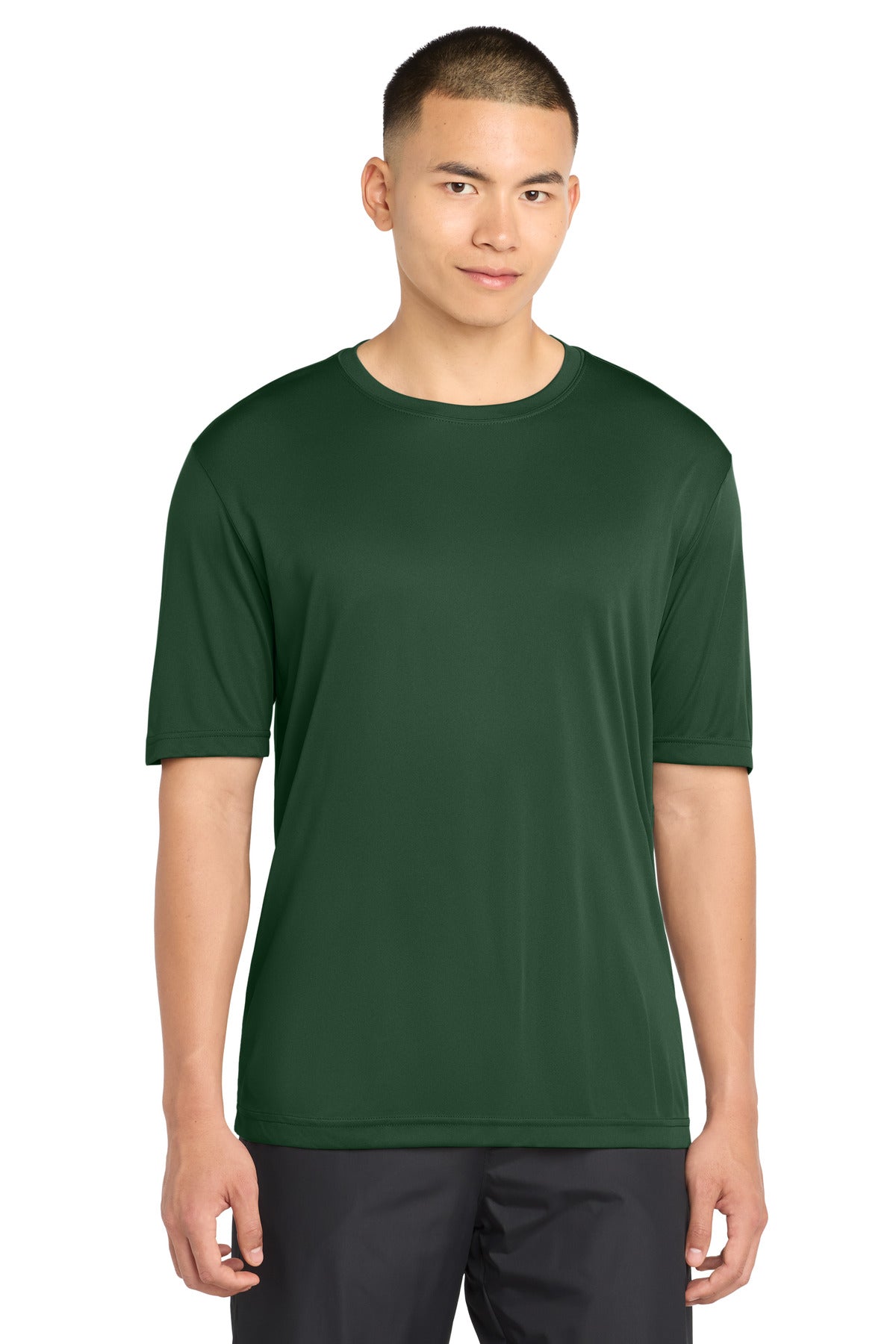 Custom Forest Green Tall Competitor Tee TST350, personalized by SanCanDo Swag in Argyle, TX