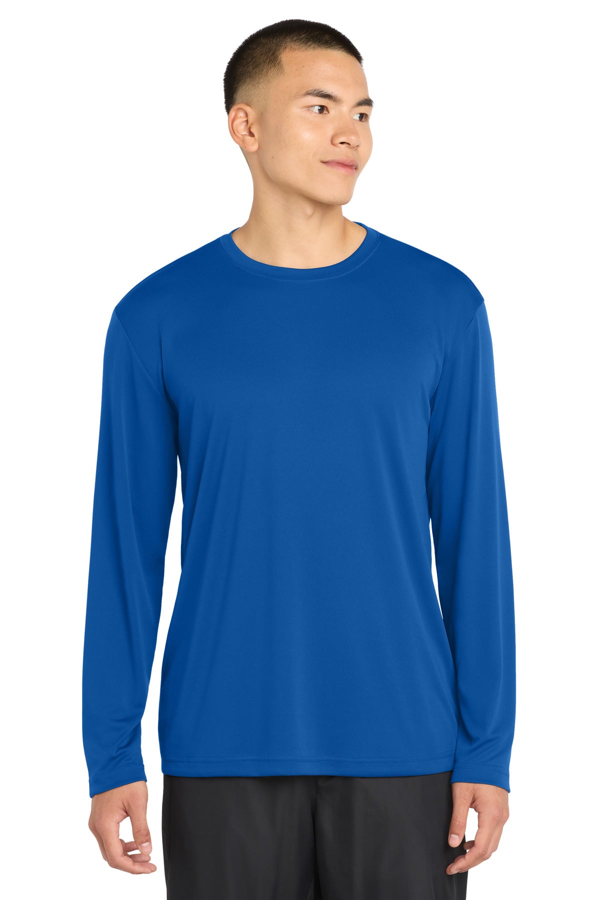 Custom True Royal Tall Long Sleeve Competitor Tee TST350LS, personalized by SanCanDo Swag in Argyle, TX